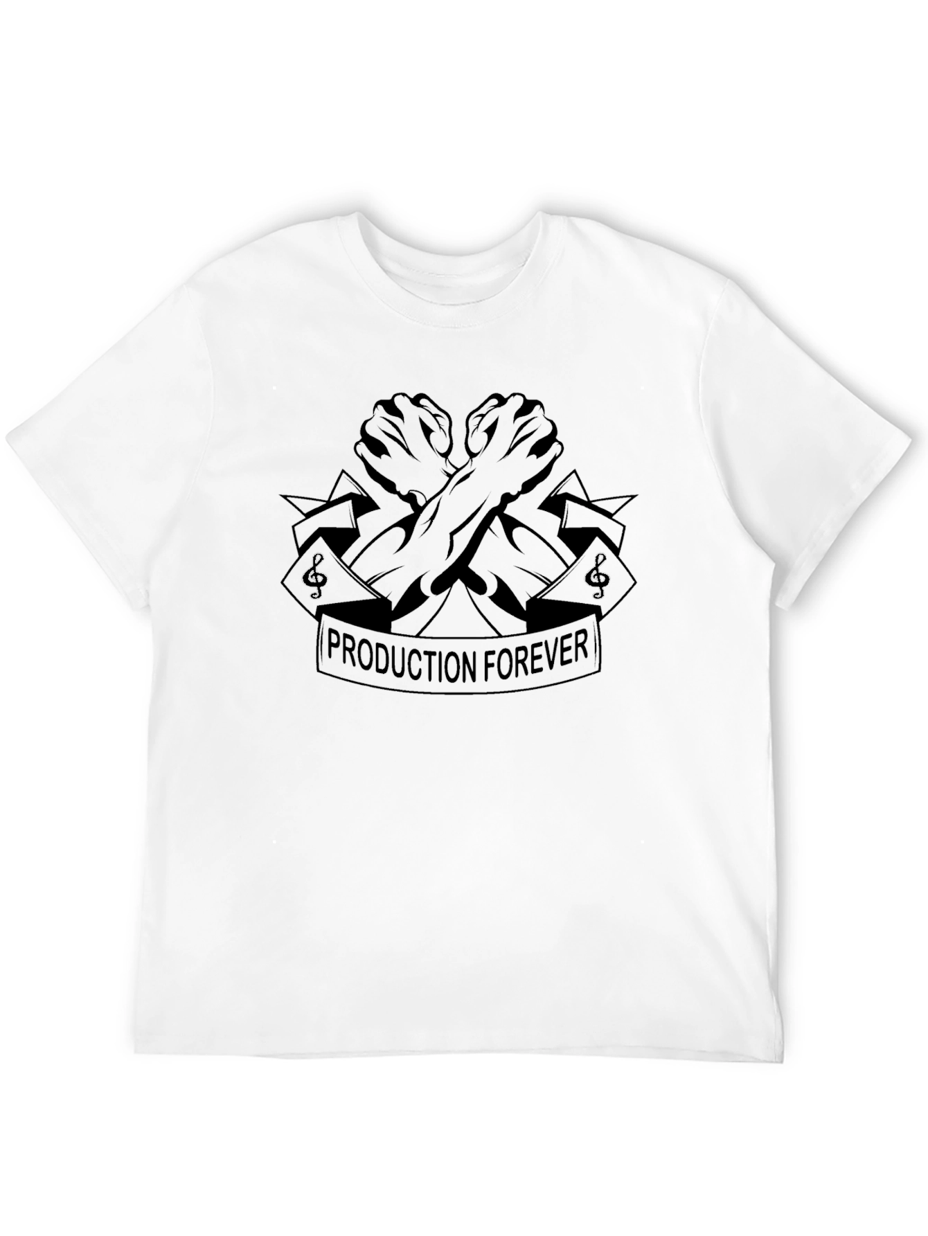 Production Forever Black Graphic Tee