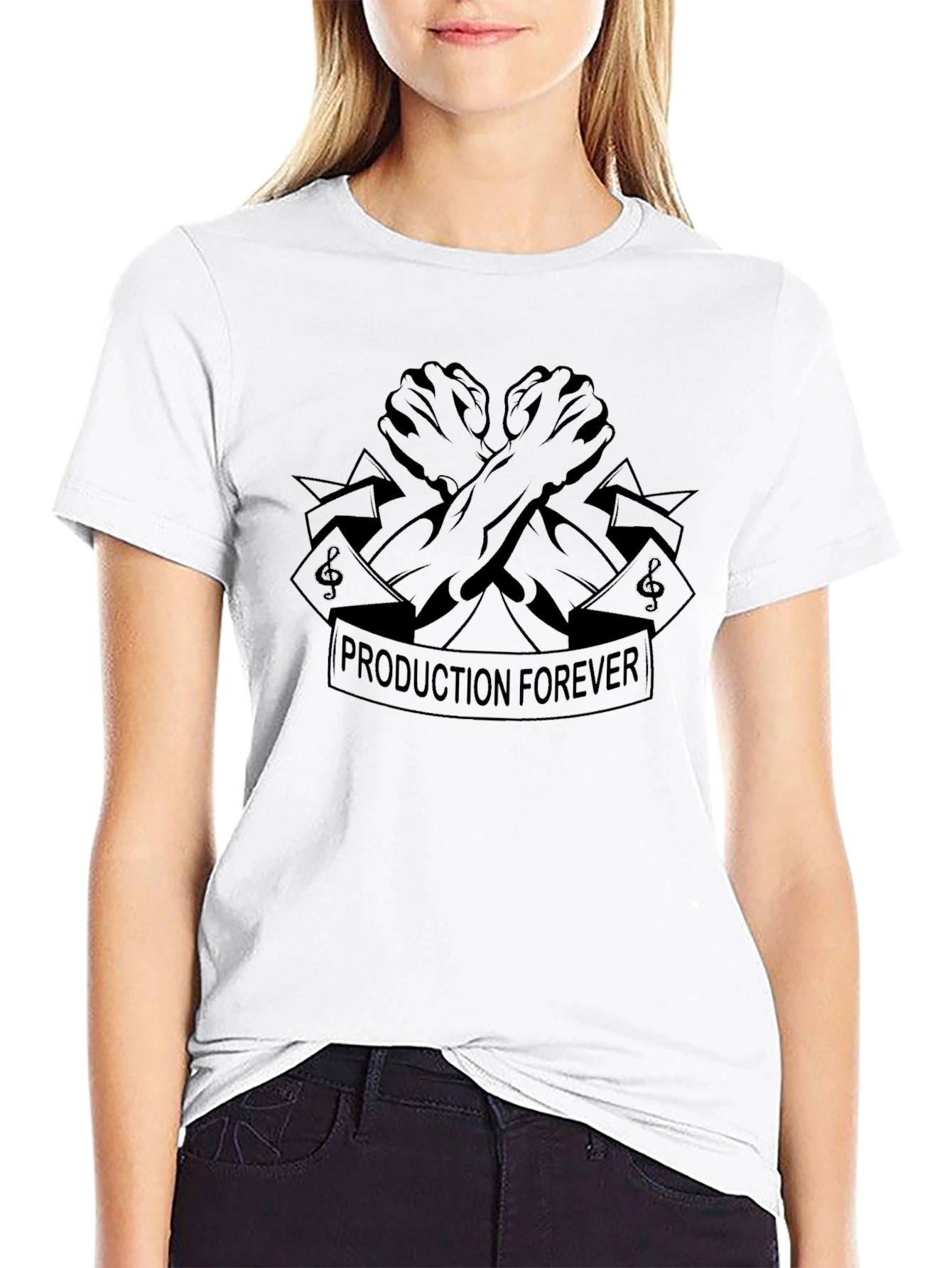 Production Forever Black Graphic Tee