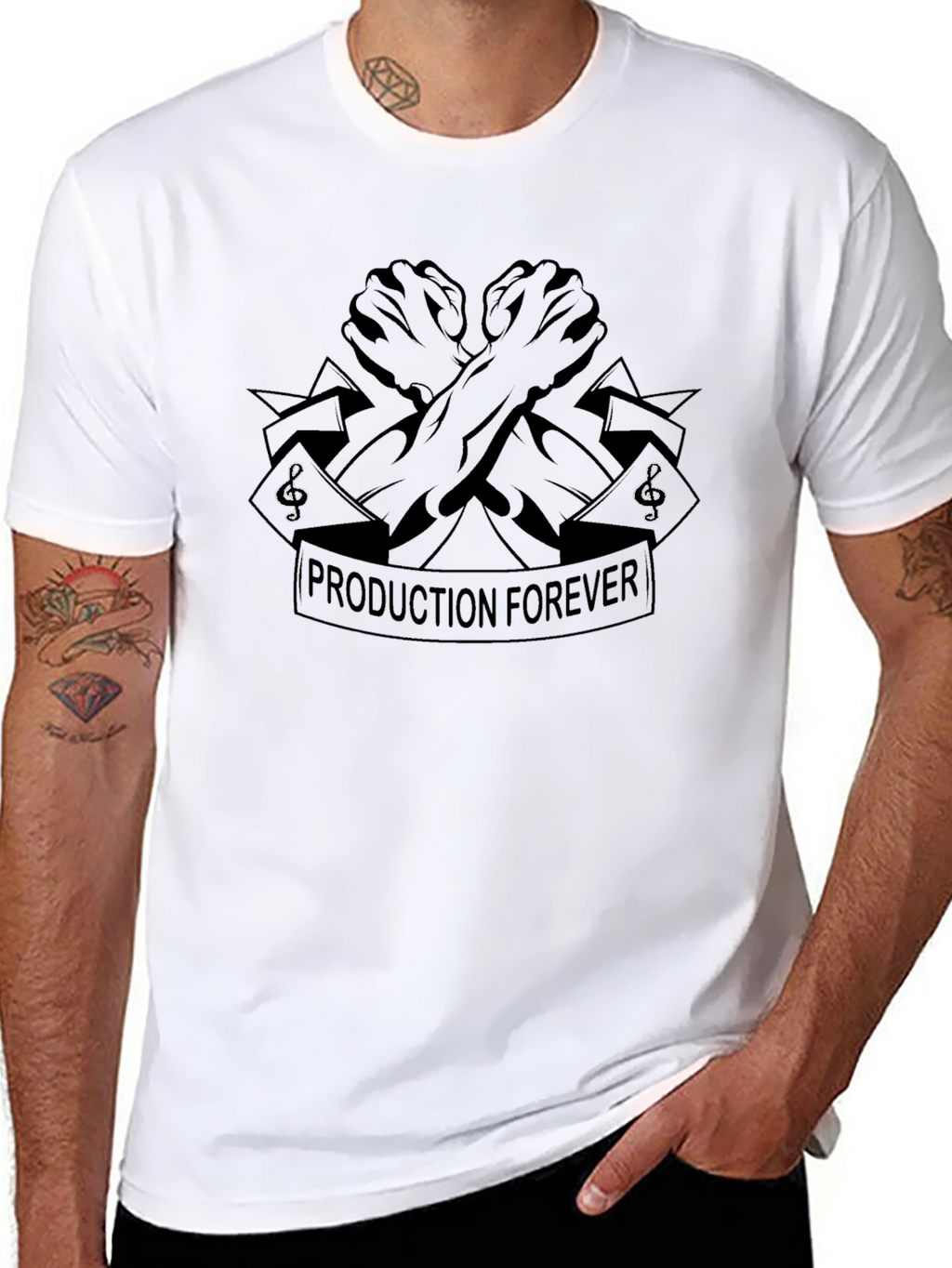 Production Forever Black Graphic Tee