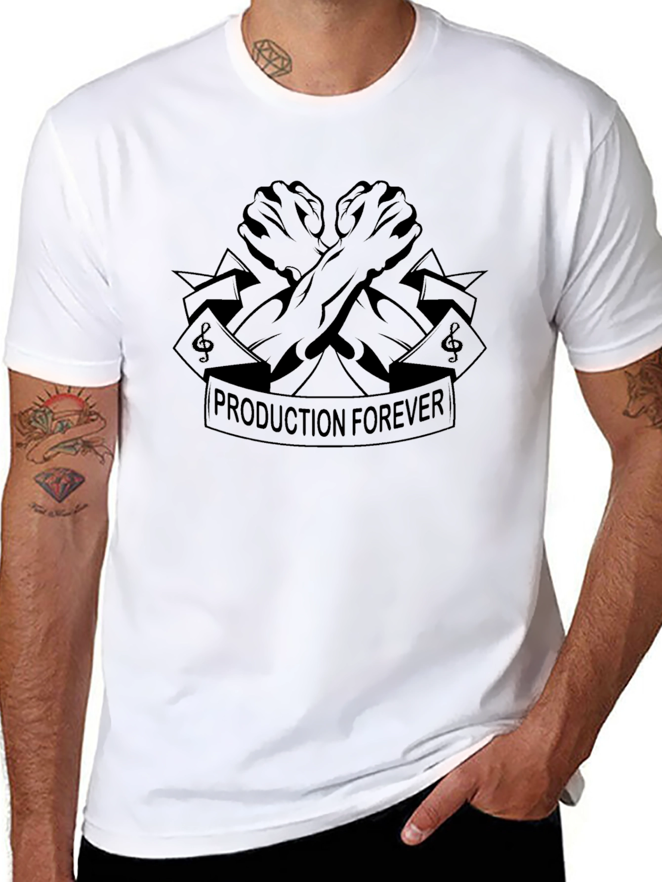 Production Forever Black Graphic Tee