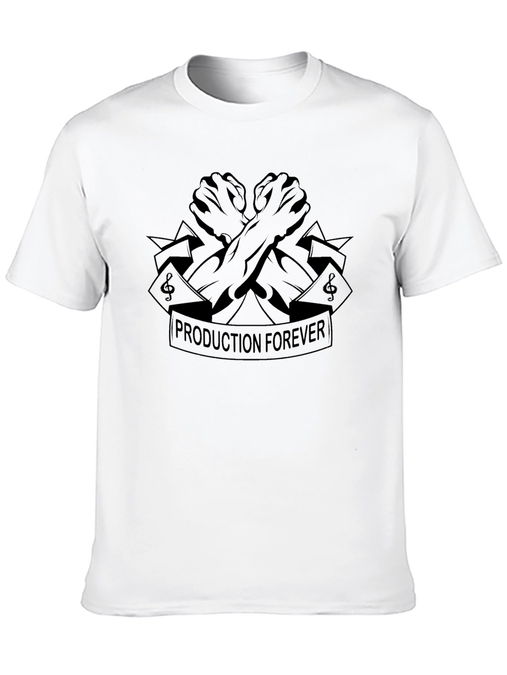 Production Forever Black Graphic Tee