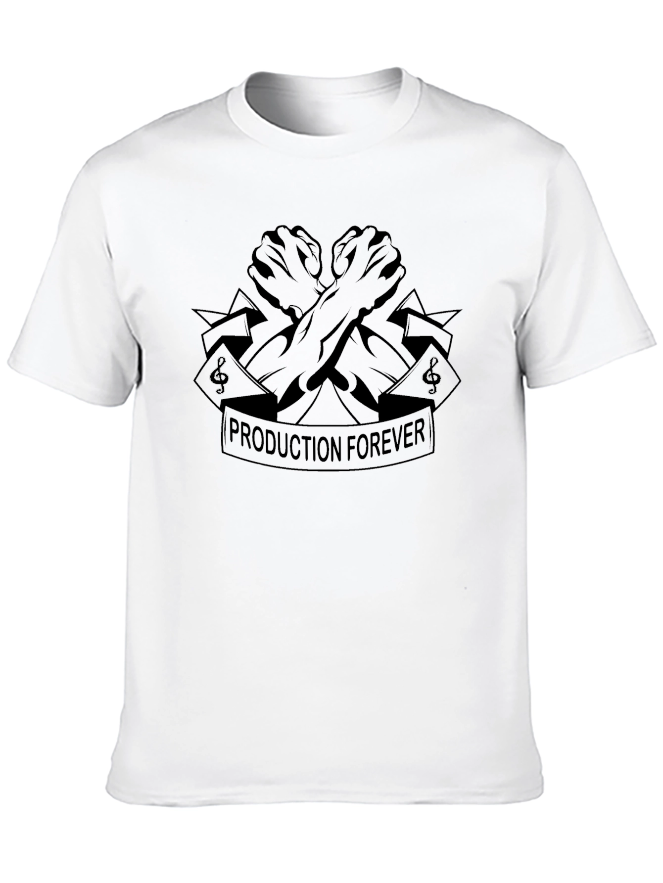 Production Forever Black Graphic Tee