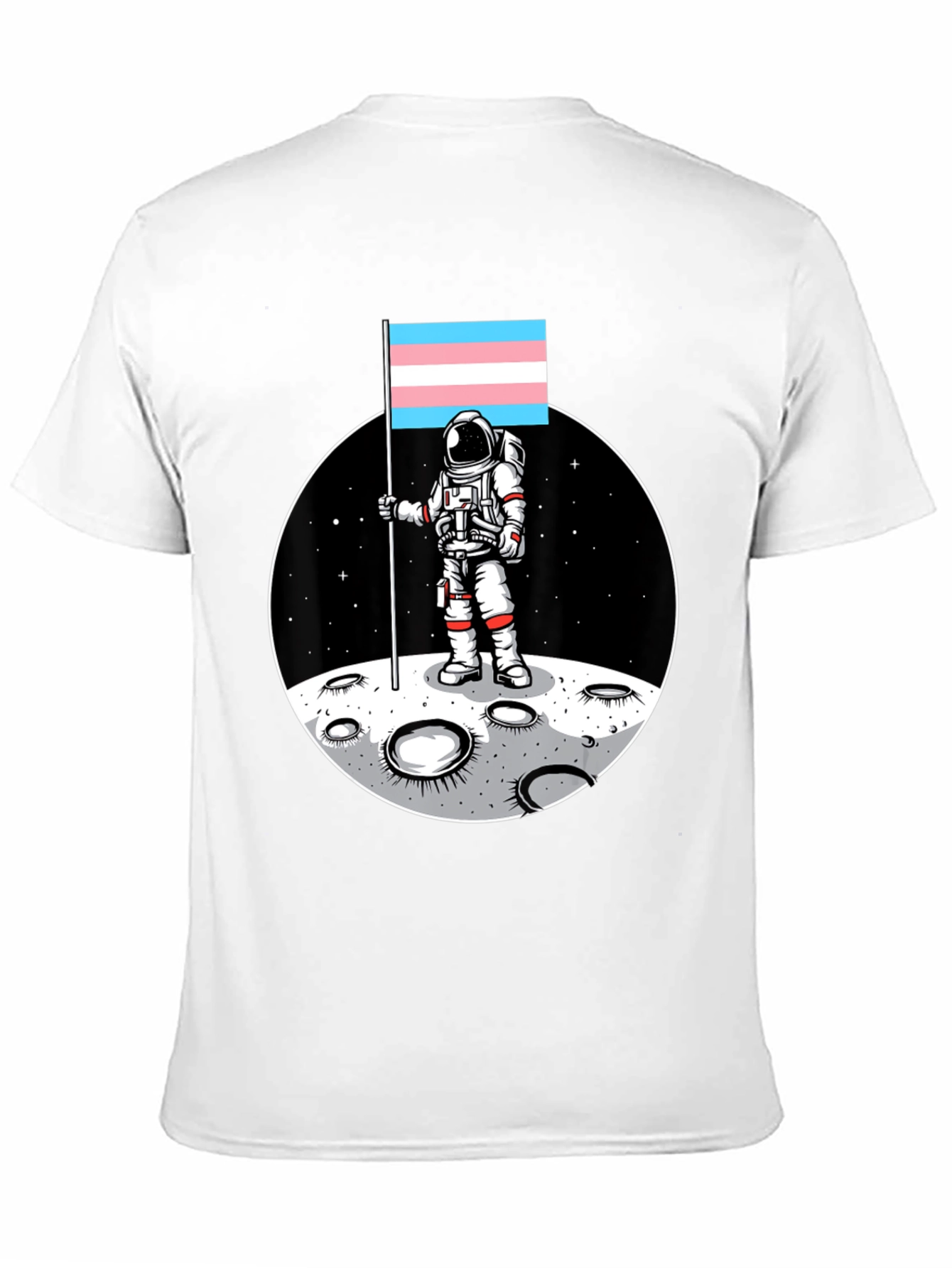 Astronaut Trans Pride Flag T-Shirt