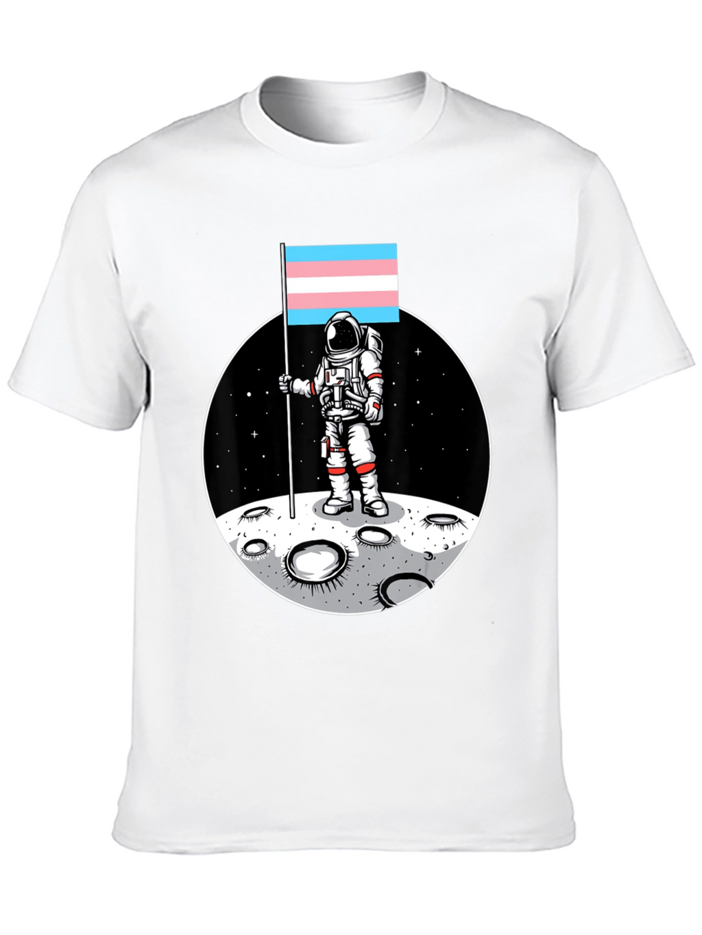 Astronaut Trans Pride Flag T-Shirt