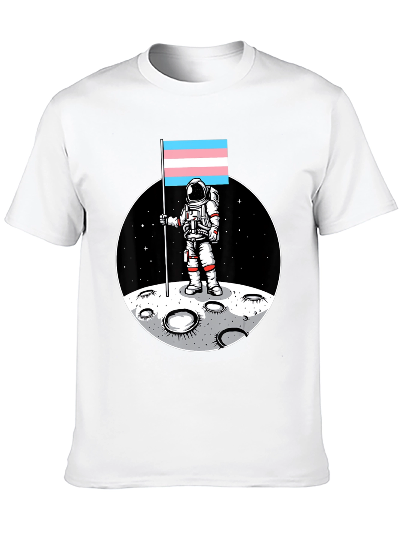 Astronaut Trans Pride Flag T-Shirt