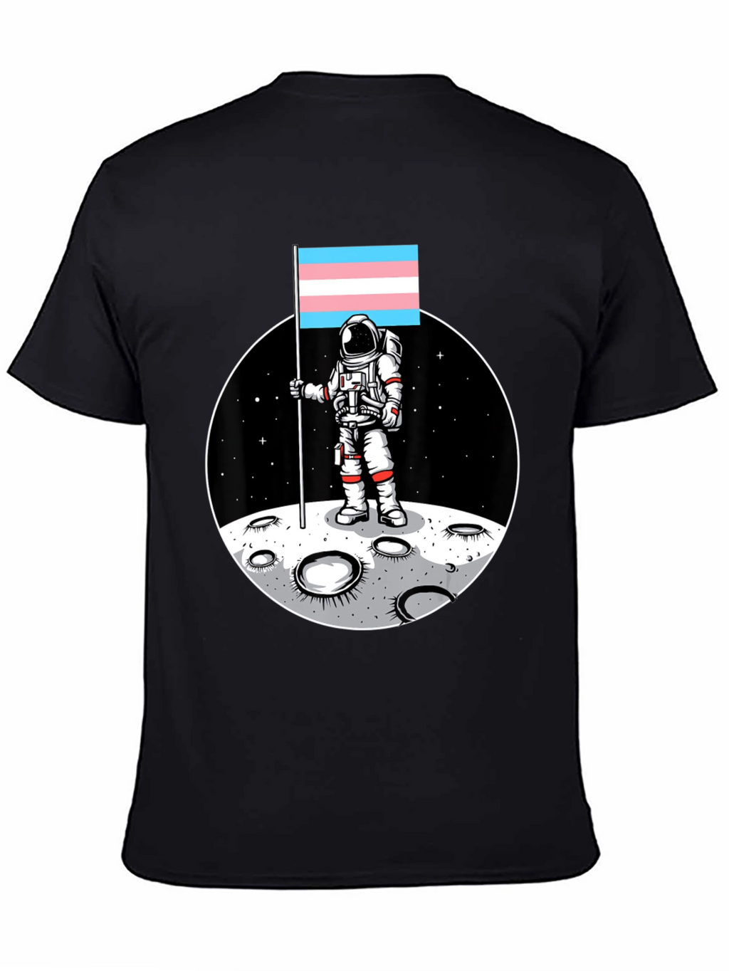 Astronaut Trans Pride Flag T-Shirt