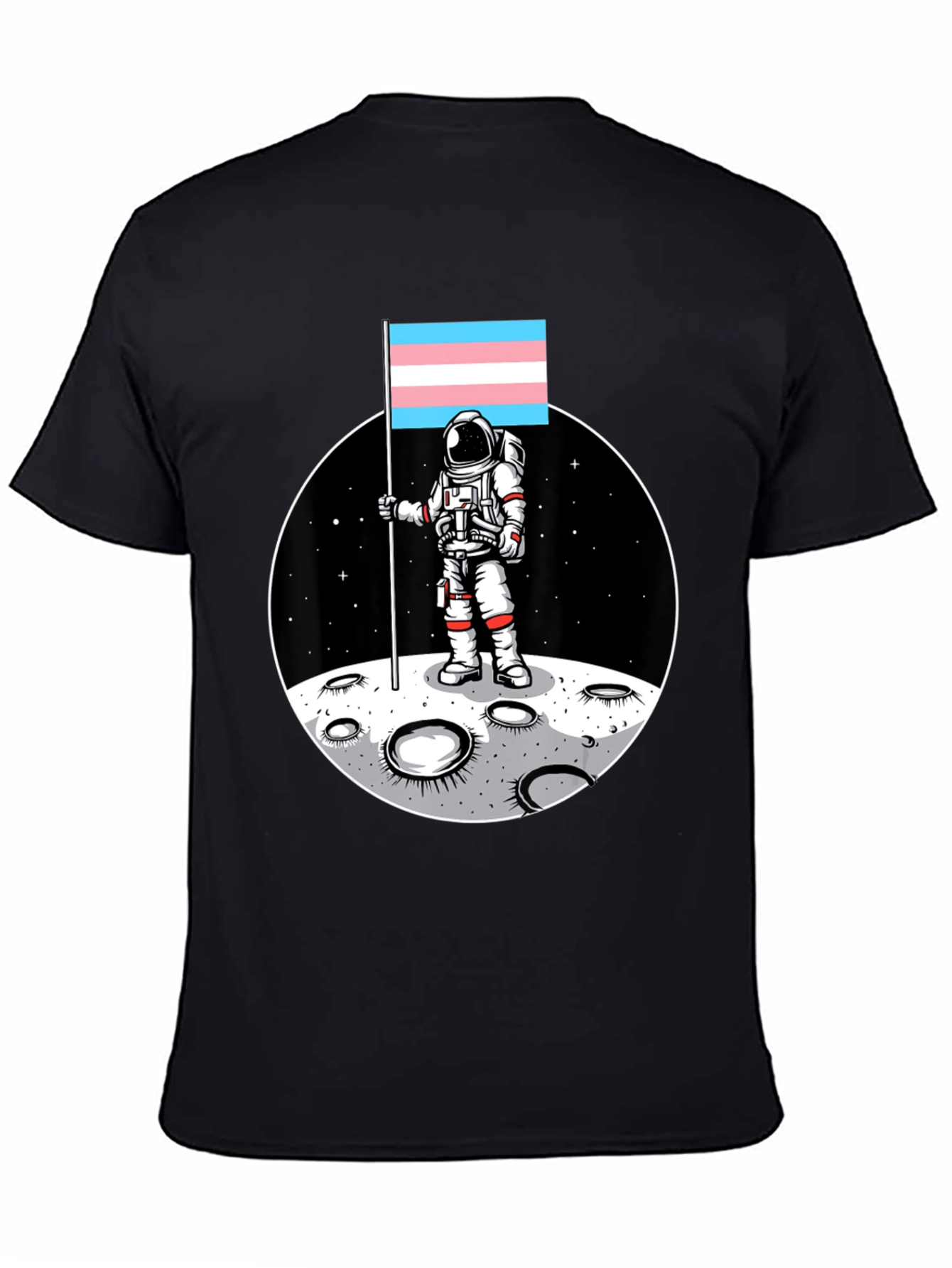 Astronaut Trans Pride Flag T-Shirt