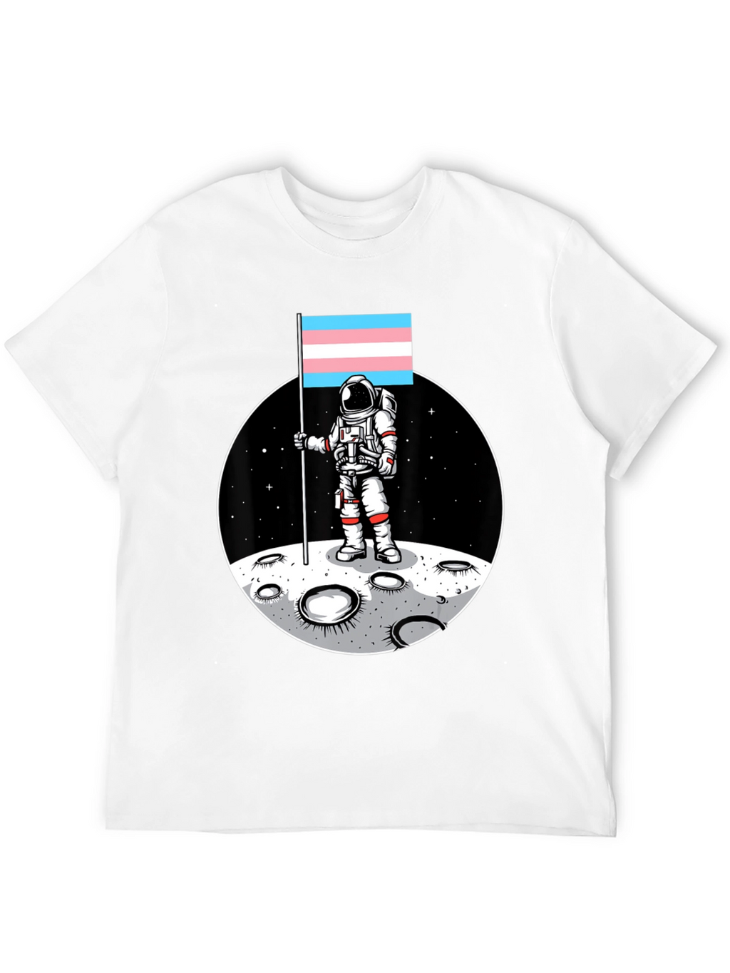 Astronaut Trans Pride Flag T-Shirt