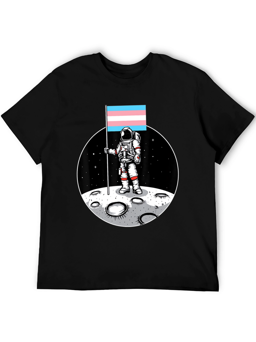 Astronaut Trans Pride Flag T-Shirt