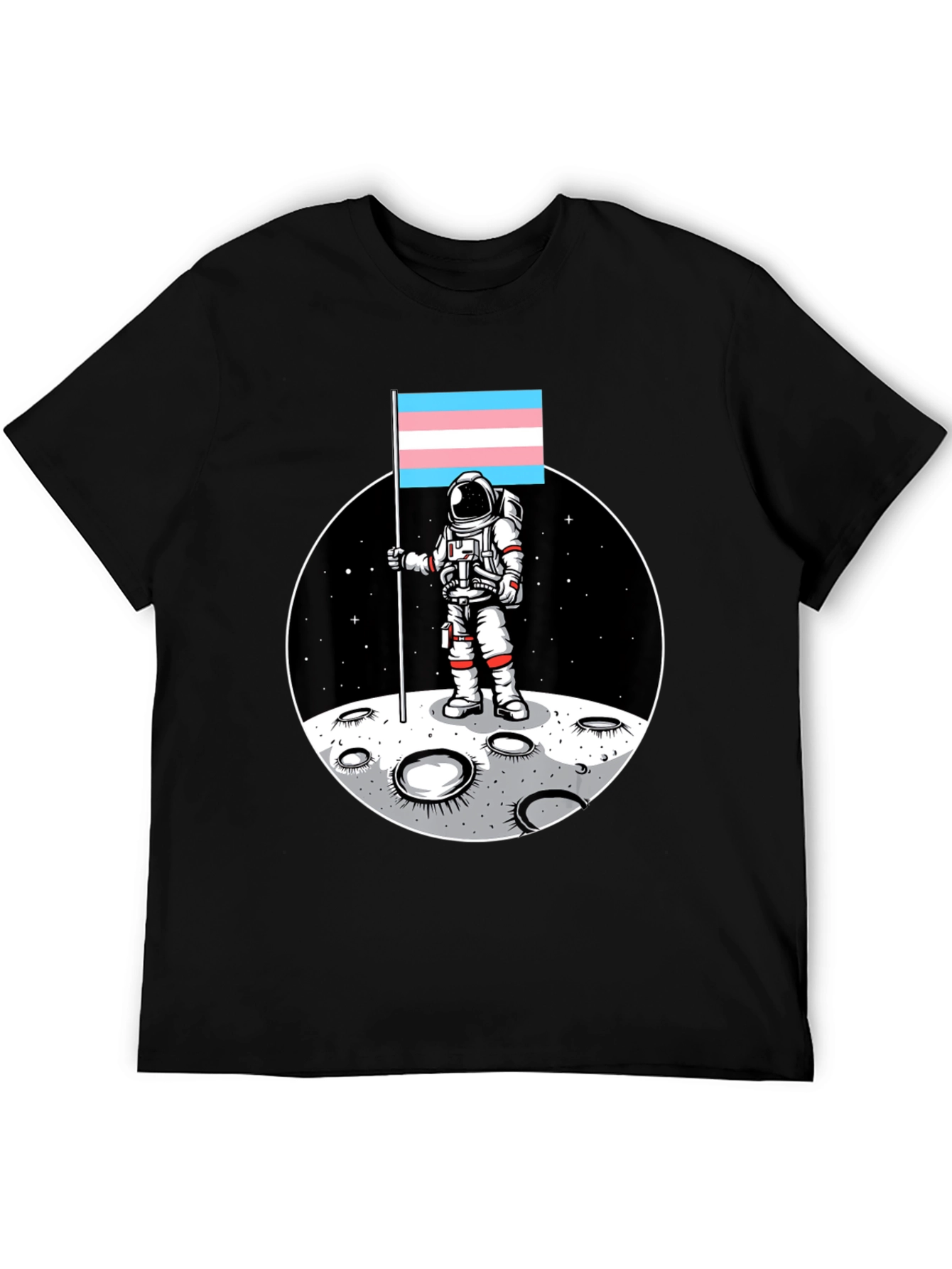 Astronaut Trans Pride Flag T-Shirt