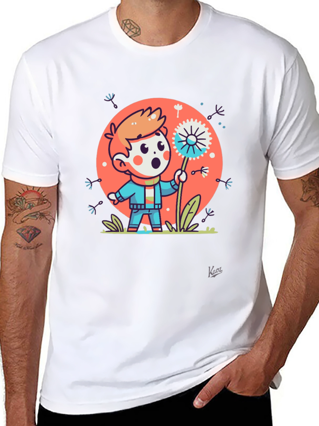 Dandelion Wish Graphic Tee - Soft Cotton Blend