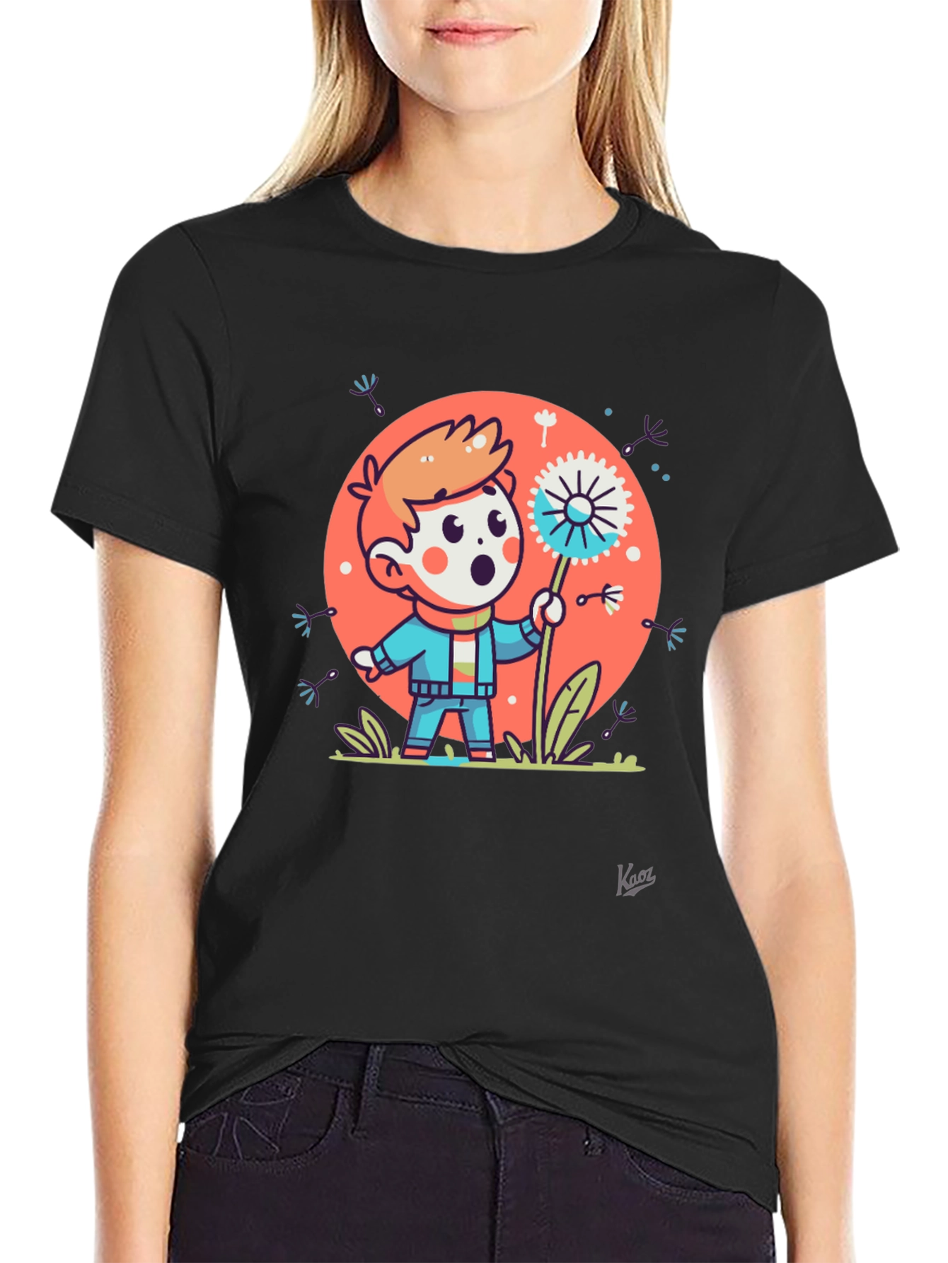 Dandelion Wish Graphic Tee - Soft Cotton Blend