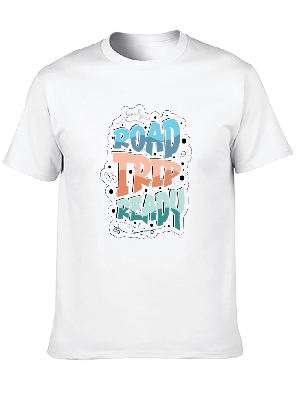 Road Trip Ready Graphic Tee - Black