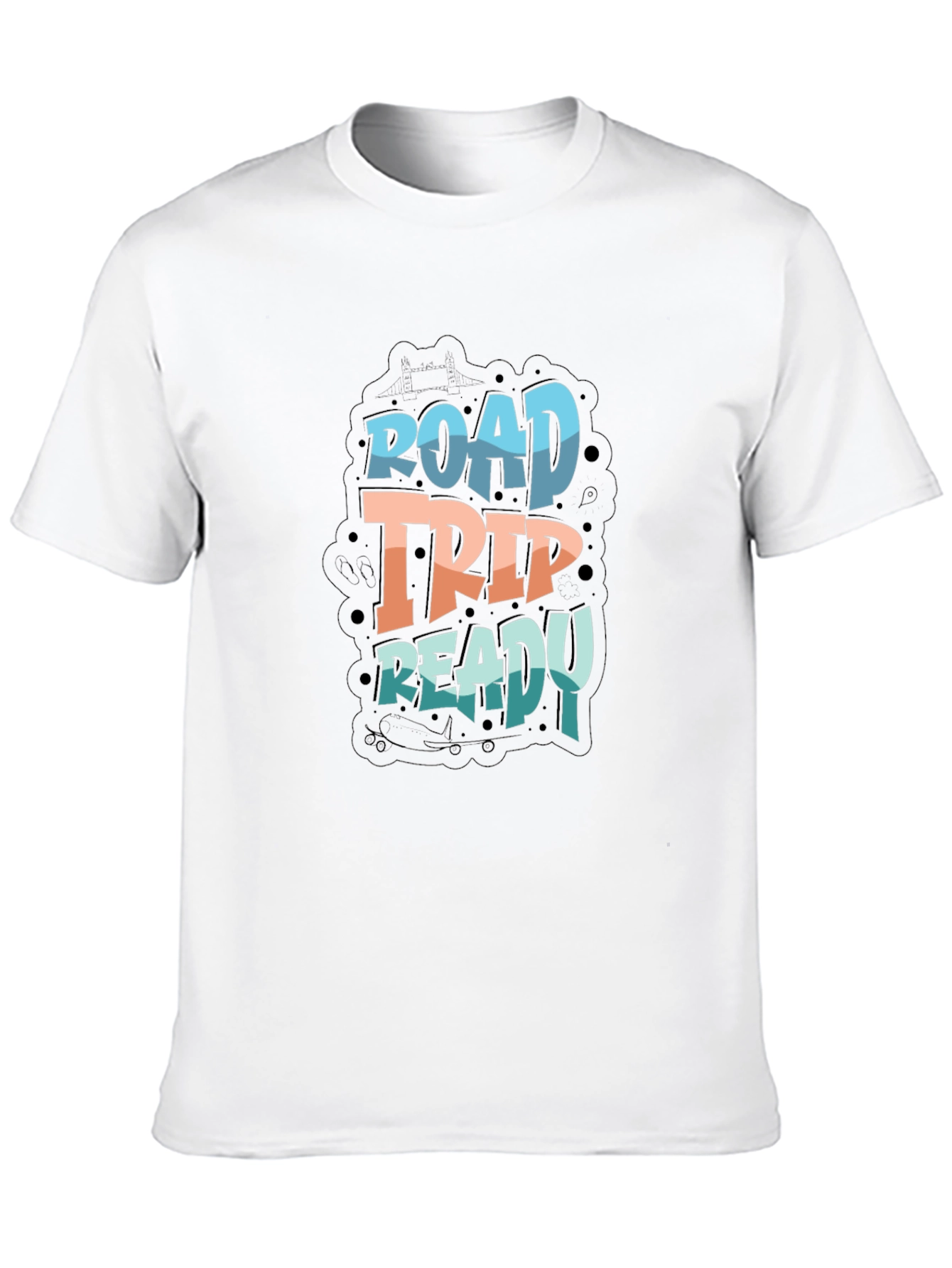 Road Trip Ready Graphic Tee - Black