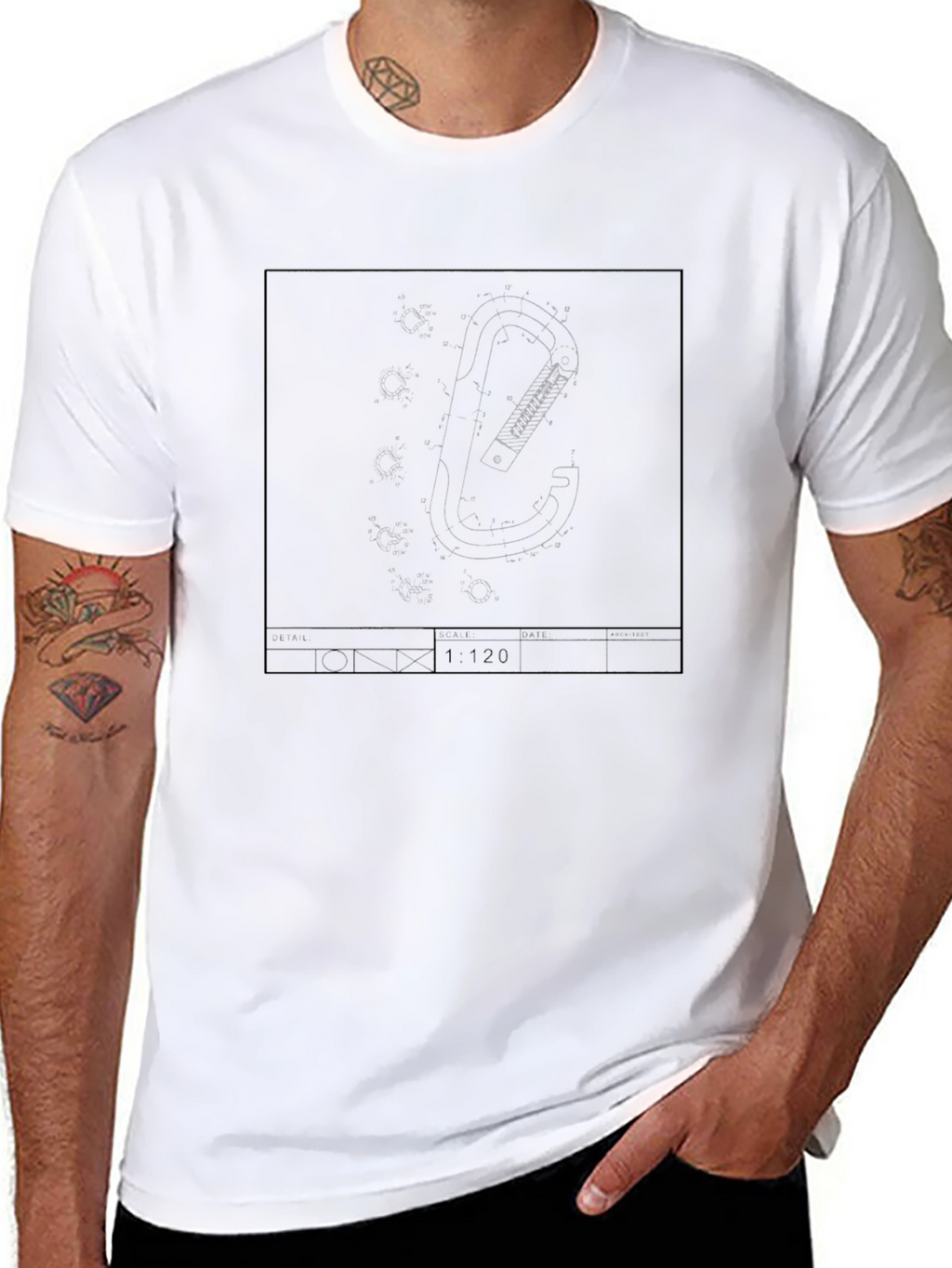 Classic Black Graphic Print Tee