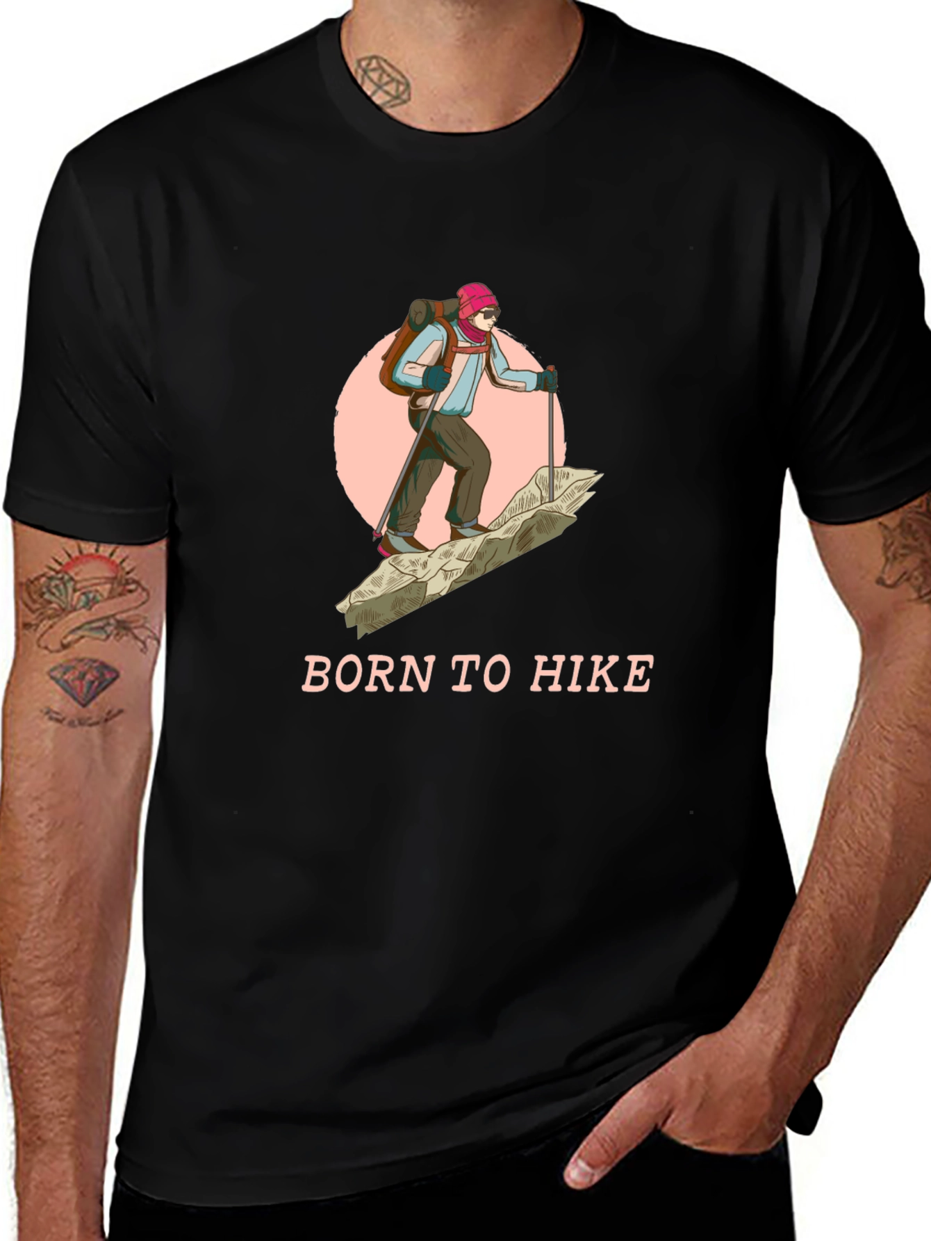 Born to Hike Graphic T-Shirt - Outdoor Adventure