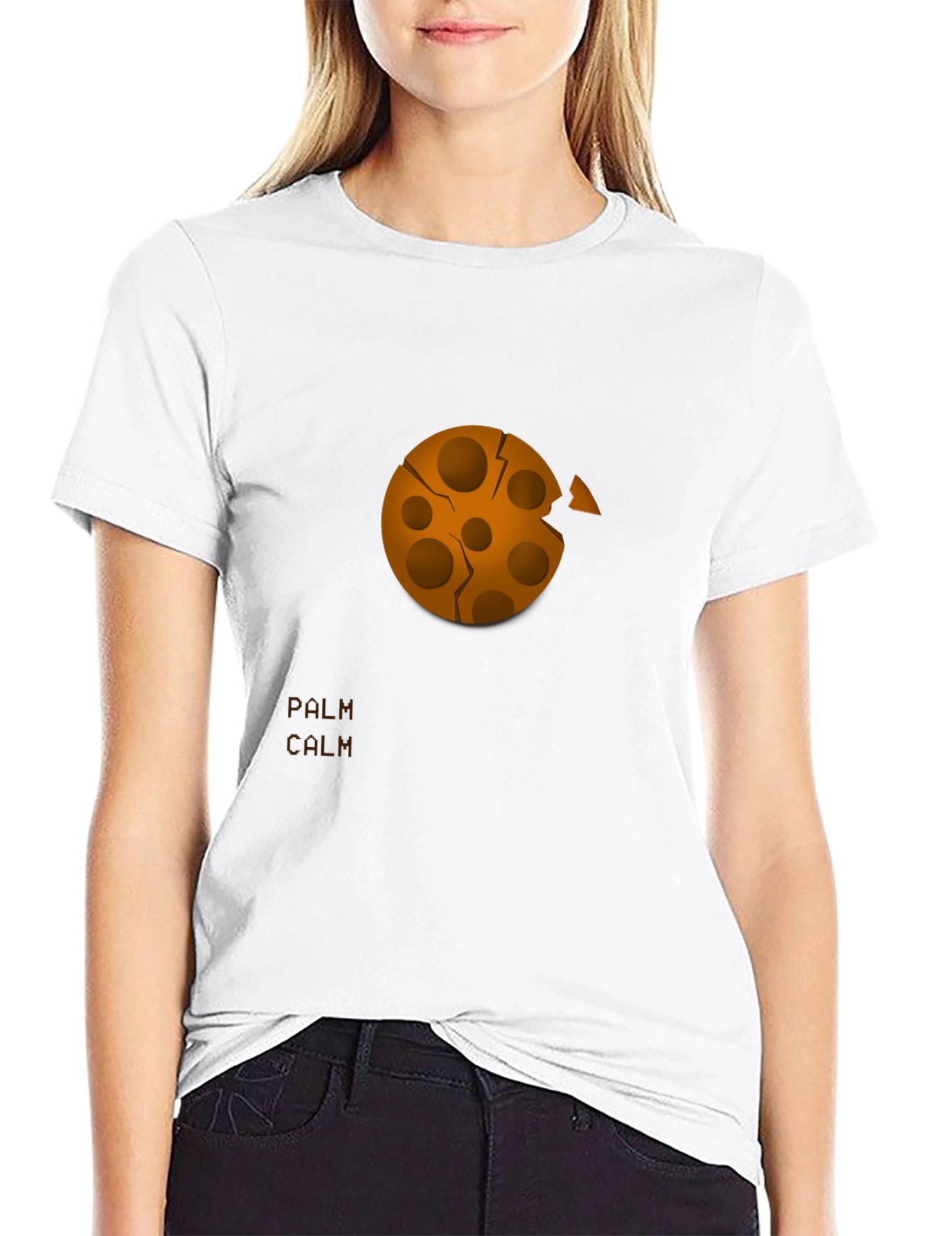 Unique Cookie Bite Graphic Tee - Casual Comfort