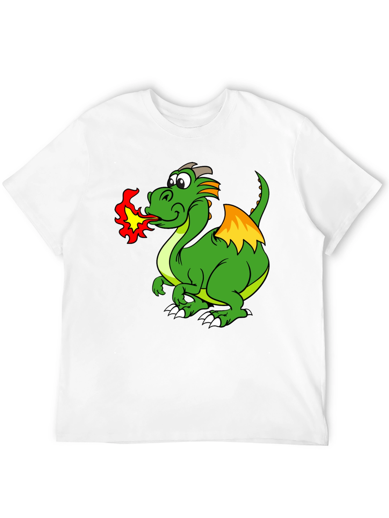 Dragon Fire T-Shirt - Black Cotton Tee