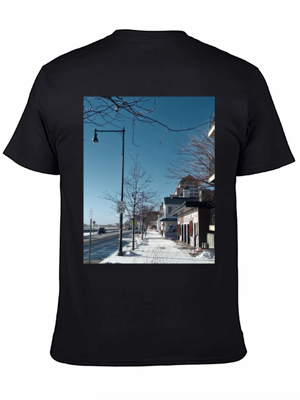 Winter Street Scene Graphic Tee