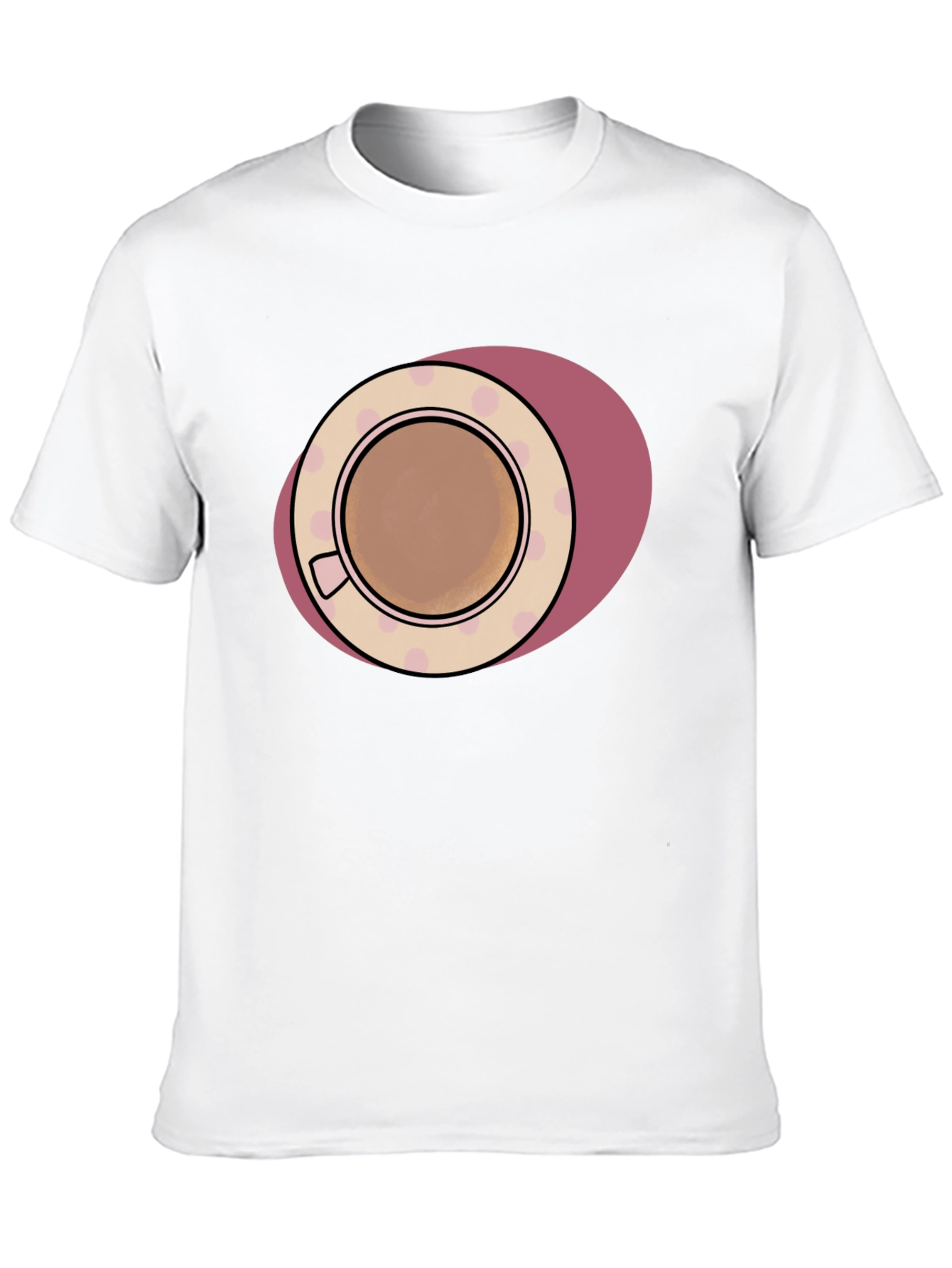 Coffee Cup Graphic Tee - Black