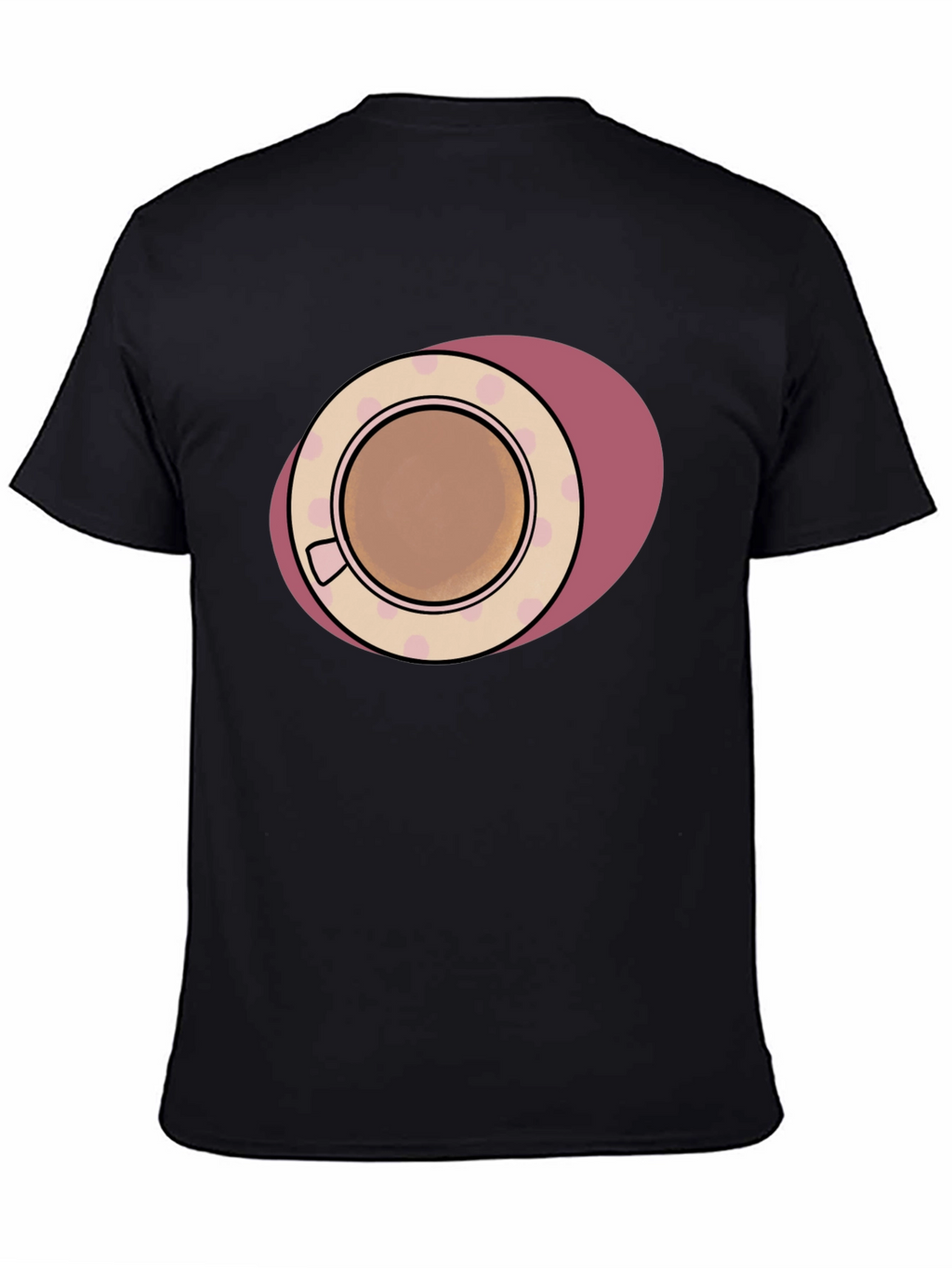 Coffee Cup Graphic Tee - Black