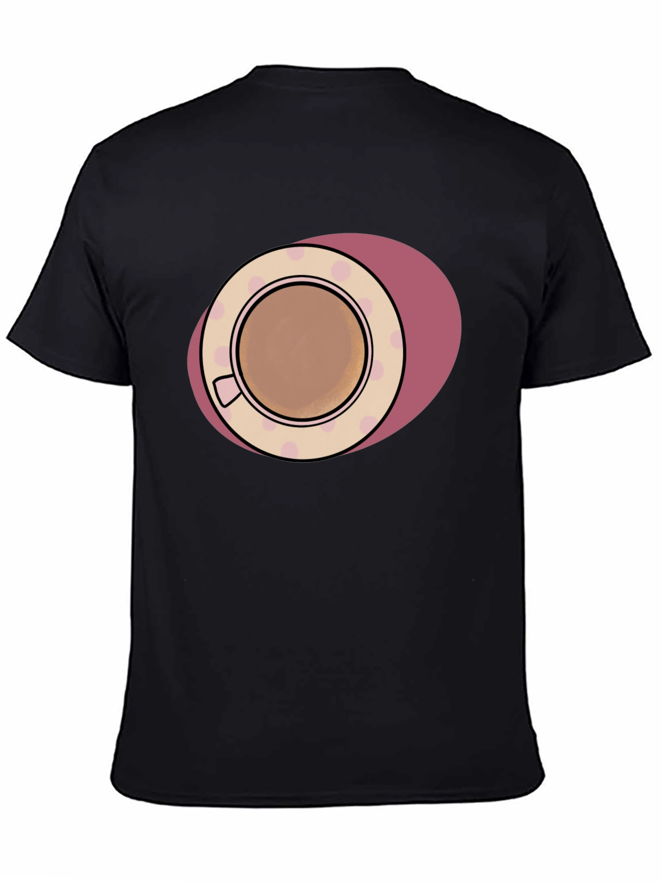 Coffee Cup Graphic Tee - Black
