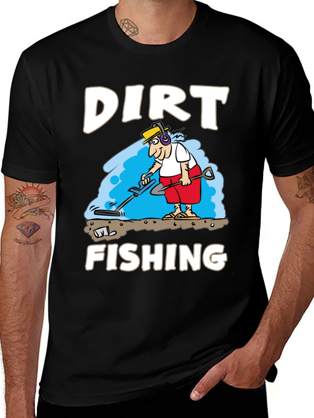 Dirt Fishing Graphic Tee