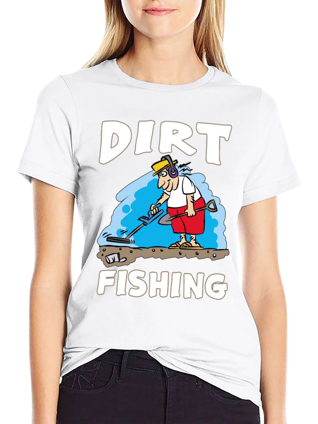 Dirt Fishing Graphic Tee