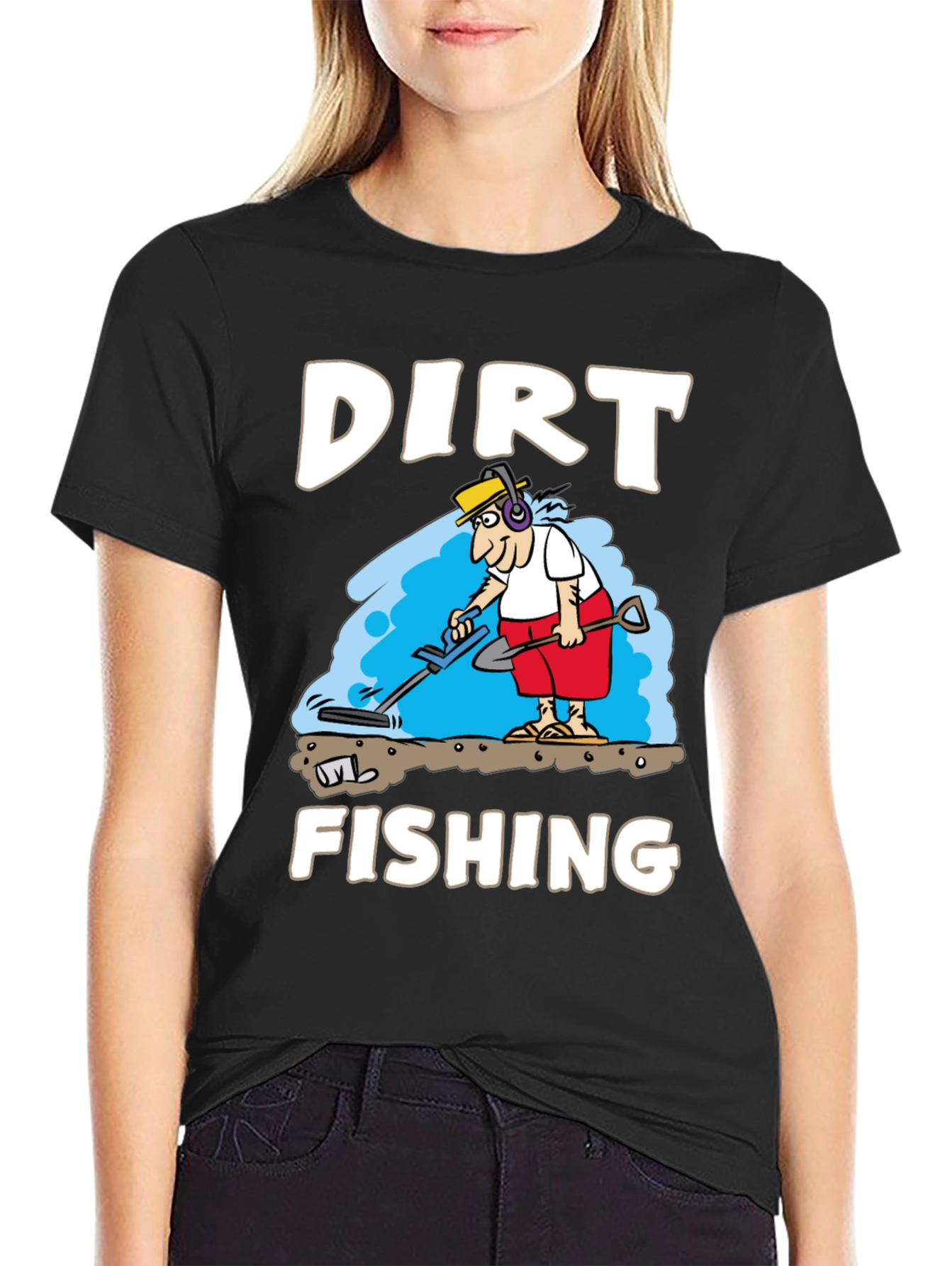 Dirt Fishing Graphic Tee