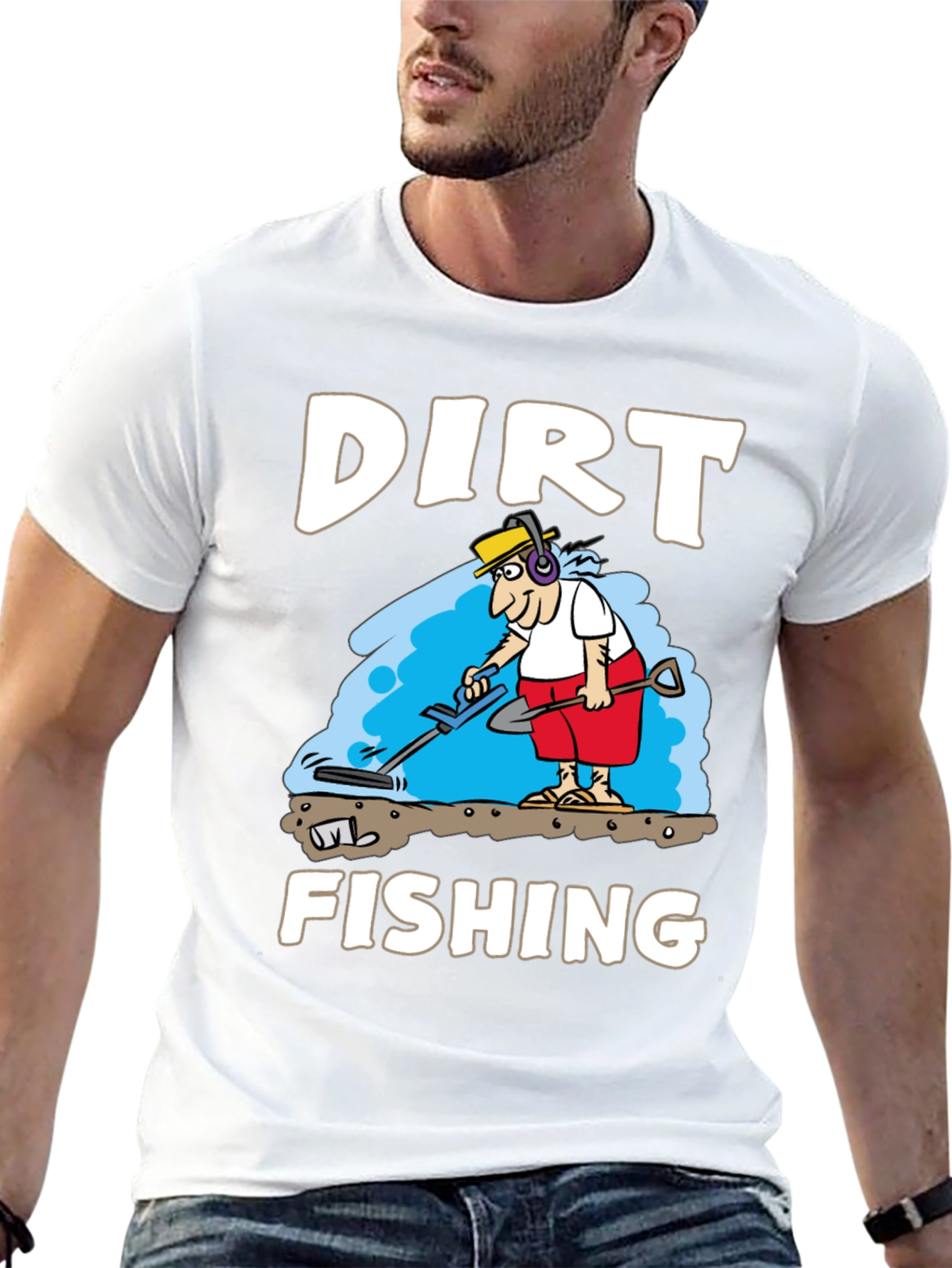 Dirt Fishing Graphic Tee