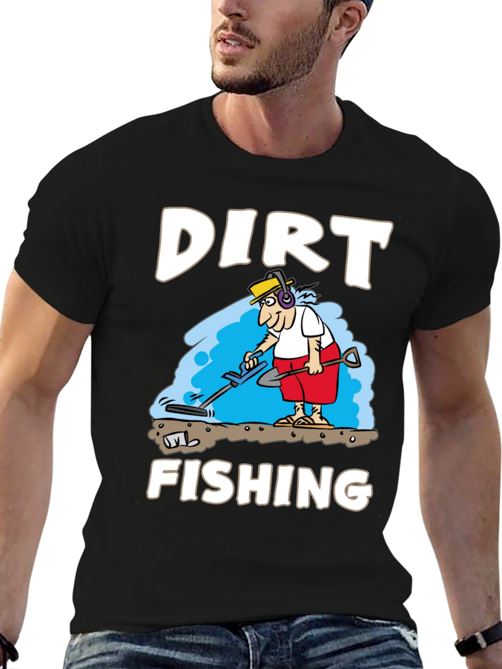 Dirt Fishing Graphic Tee