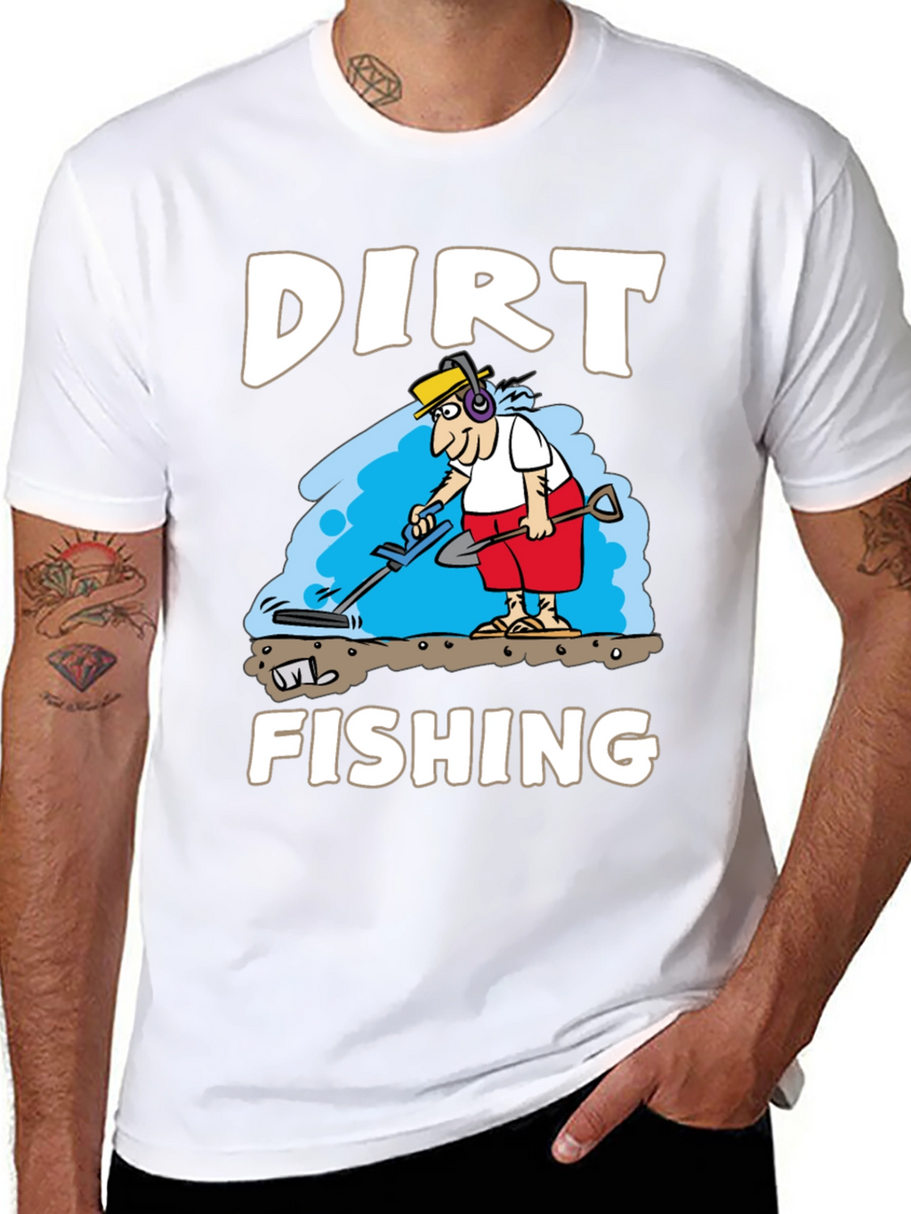 Dirt Fishing Graphic Tee