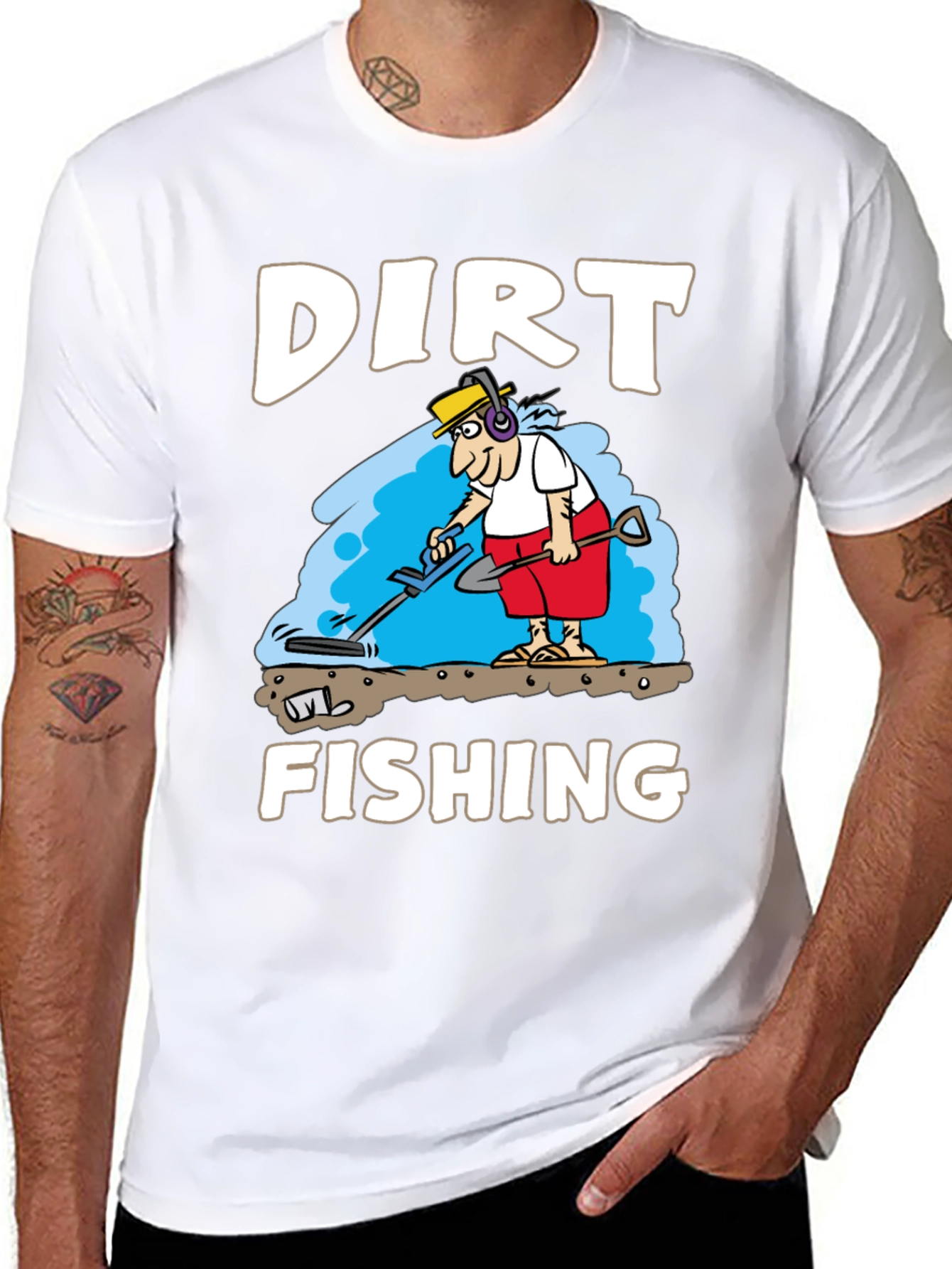 Dirt Fishing Graphic Tee