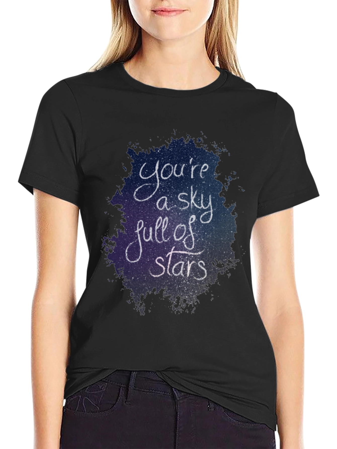 Sky Full of Stars Graphic Tee - Cotton Blend Comfort Fit