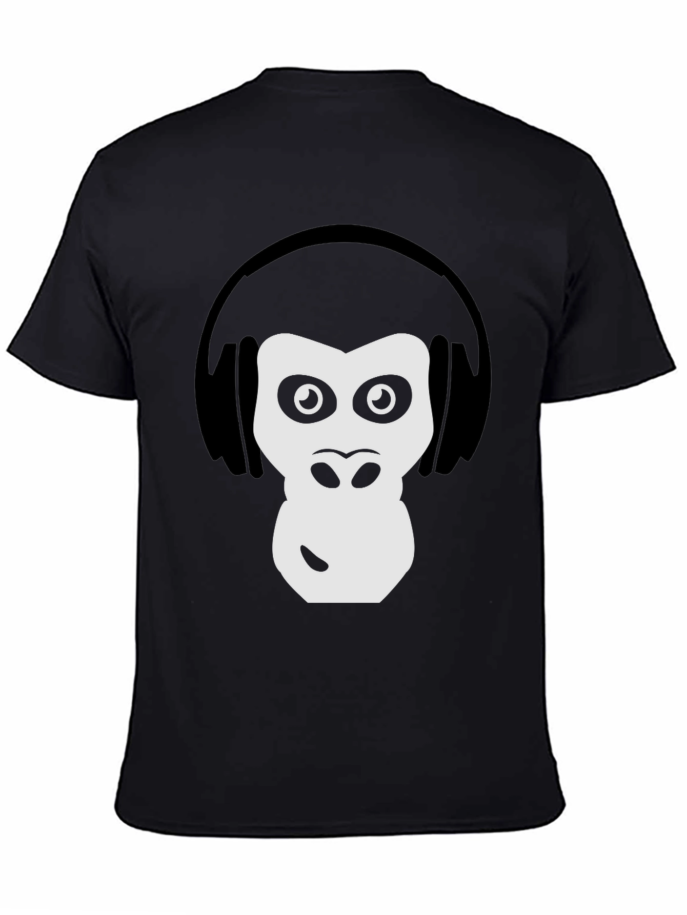 Cool Ape DJ Graphic Tee - Black Cotton T-Shirt