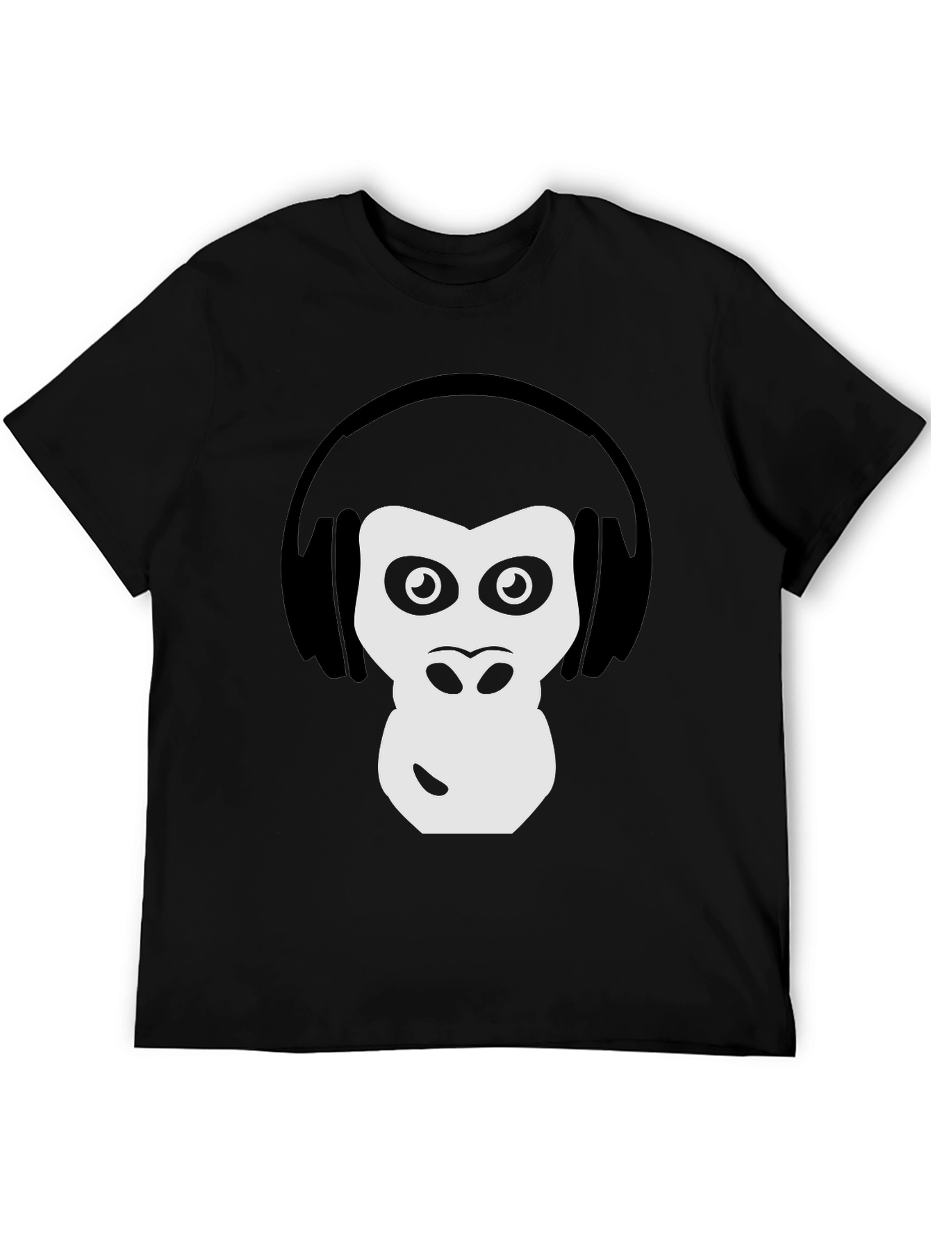 Cool Ape DJ Graphic Tee - Black Cotton T-Shirt