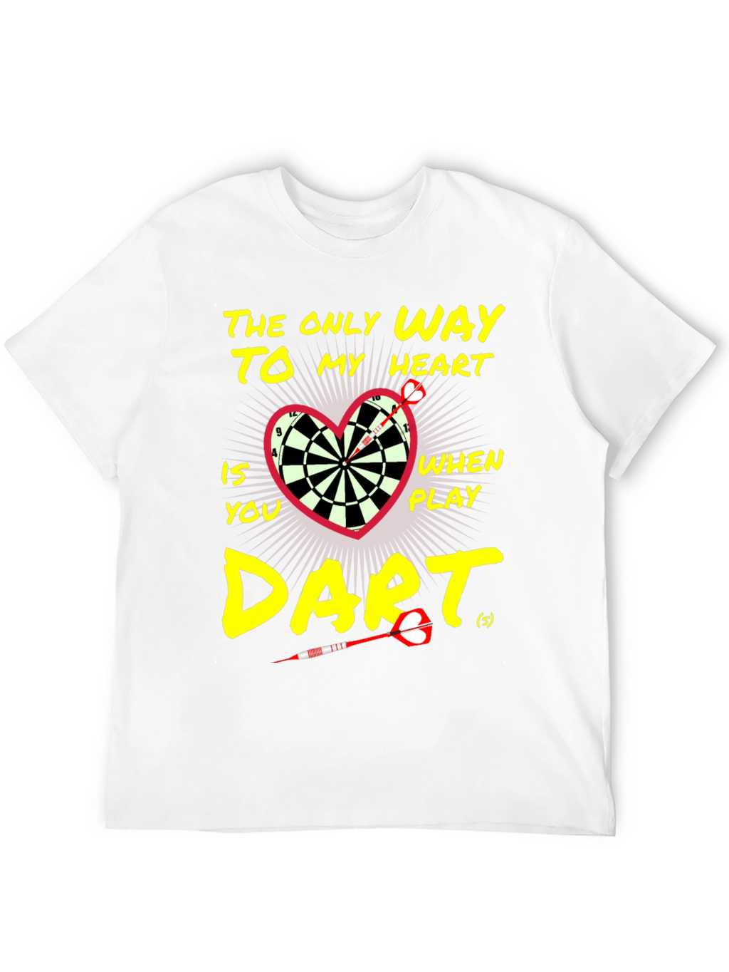 Darts to My Heart Black T-Shirt