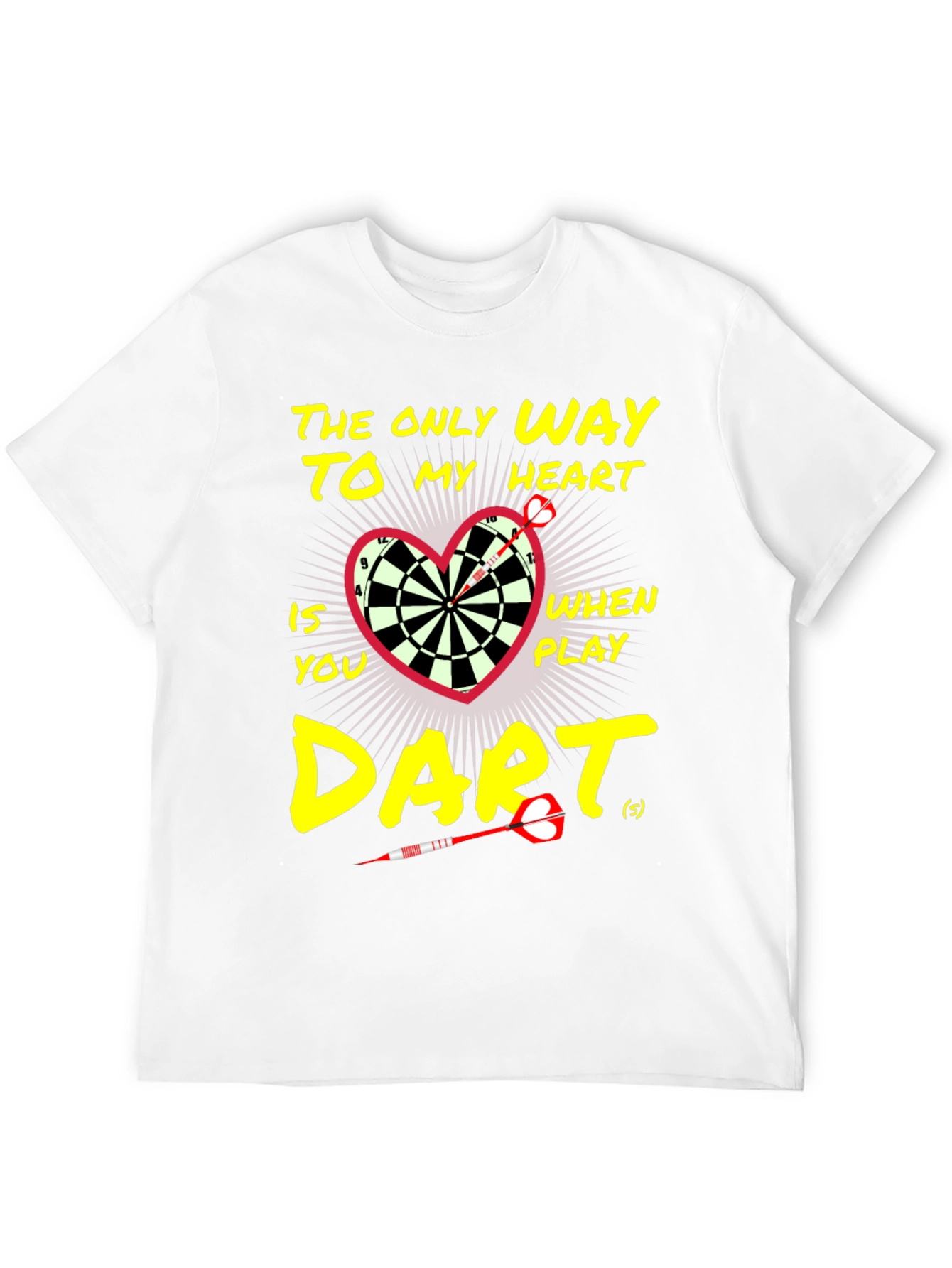 Darts to My Heart Black T-Shirt