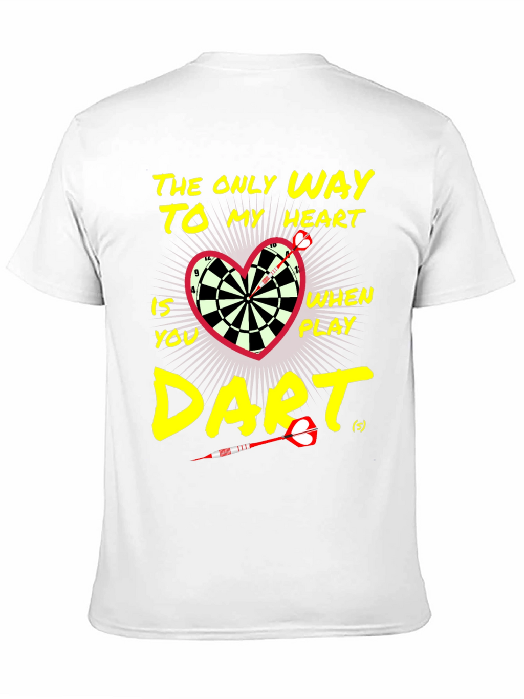 Darts to My Heart Black T-Shirt