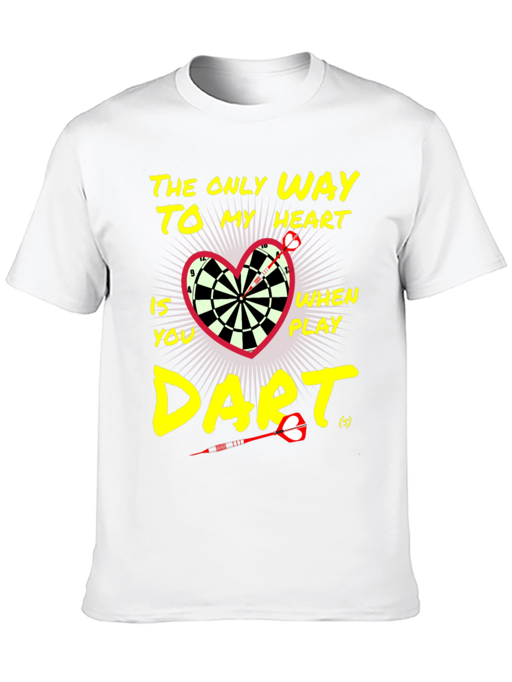 Darts to My Heart Black T-Shirt