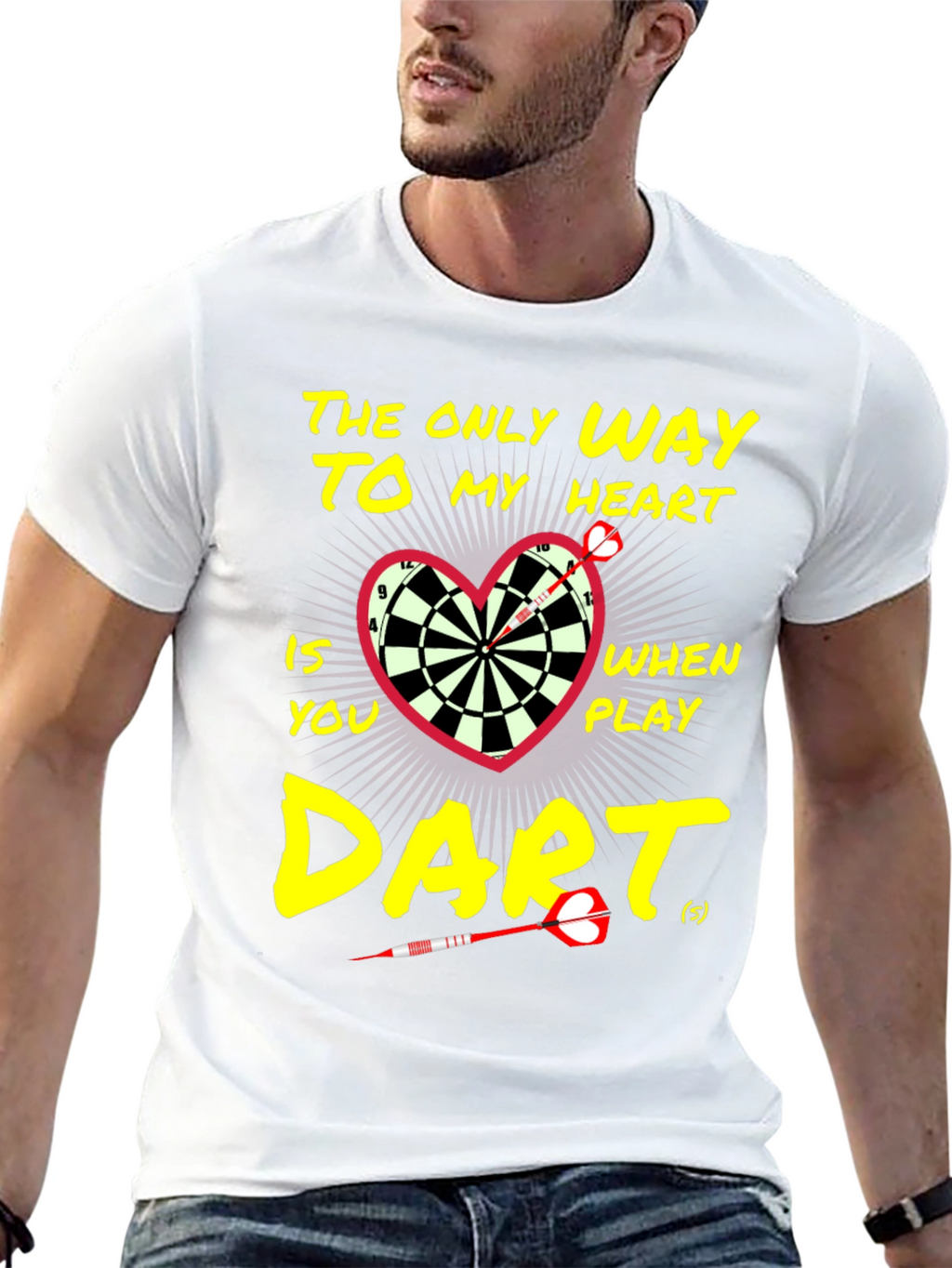 Darts to My Heart Black T-Shirt