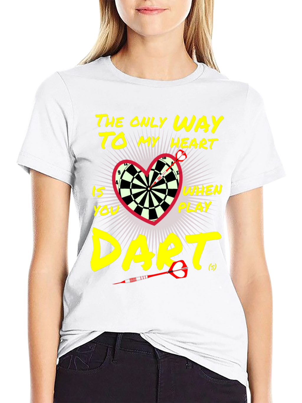 Darts to My Heart Black T-Shirt