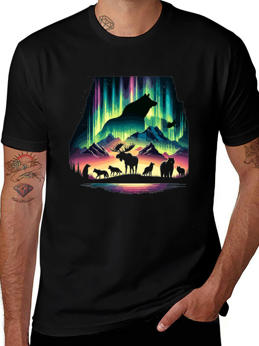 Aurora Animal Silhouette T-Shirt