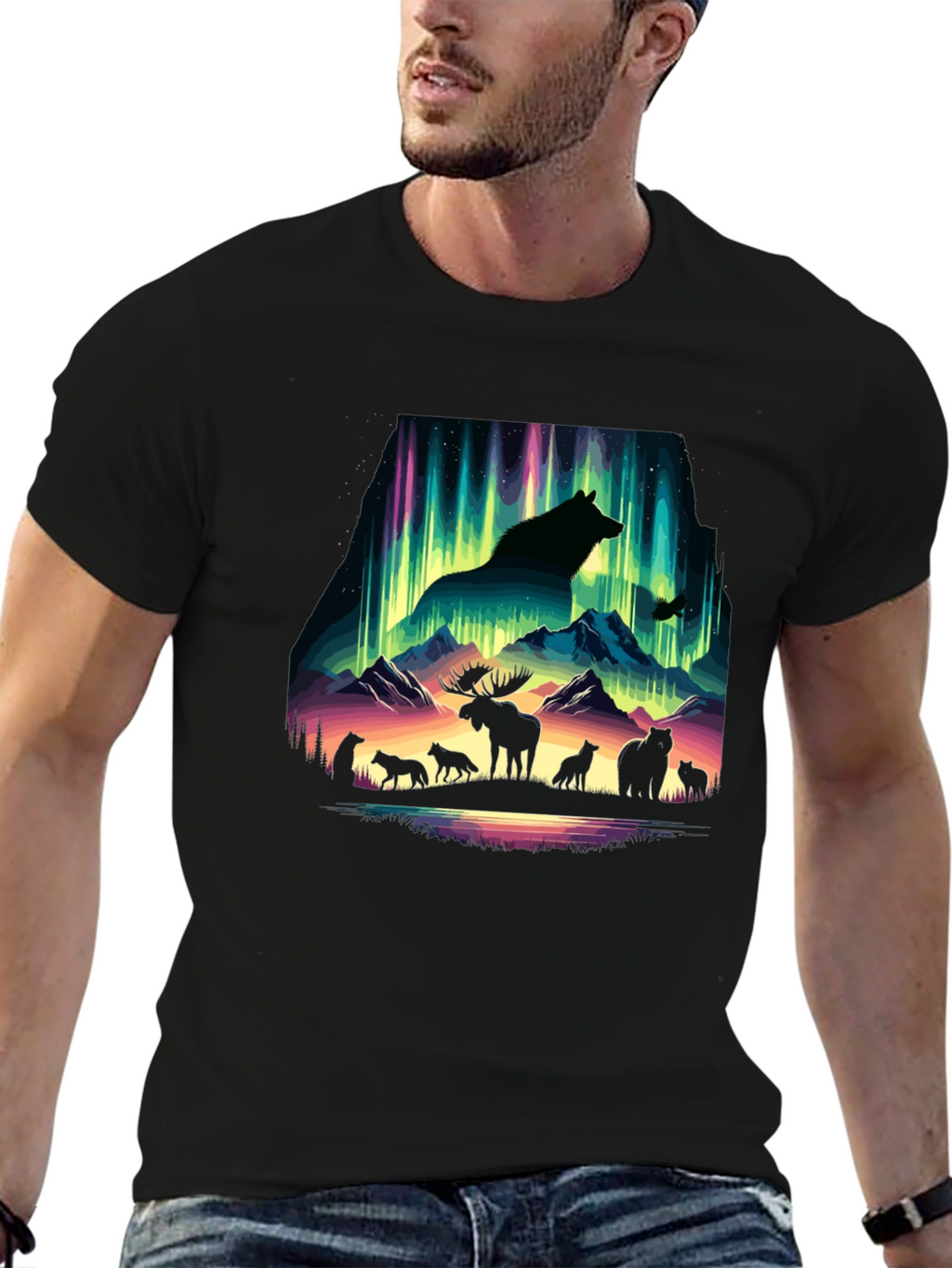 Aurora Animal Silhouette T-Shirt