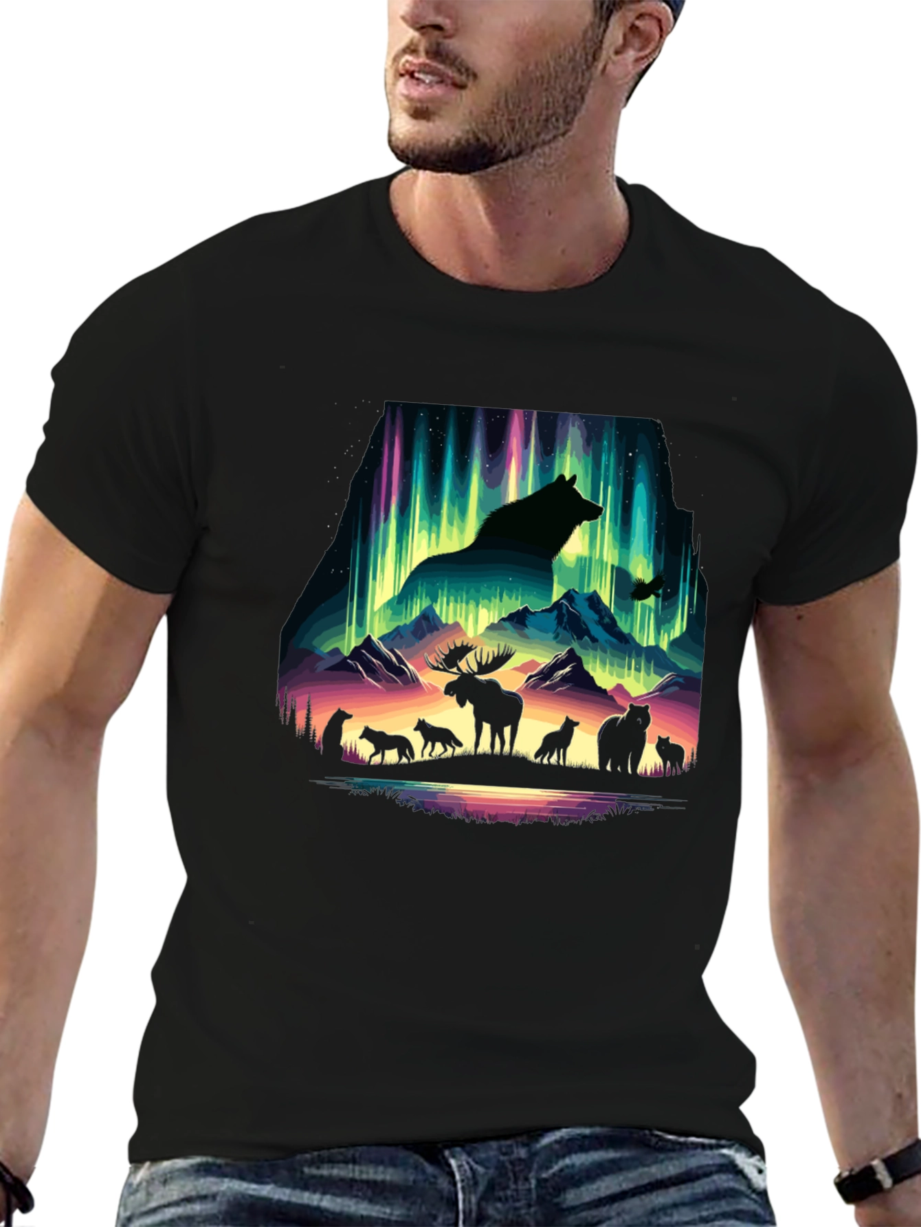 Aurora Animal Silhouette T-Shirt