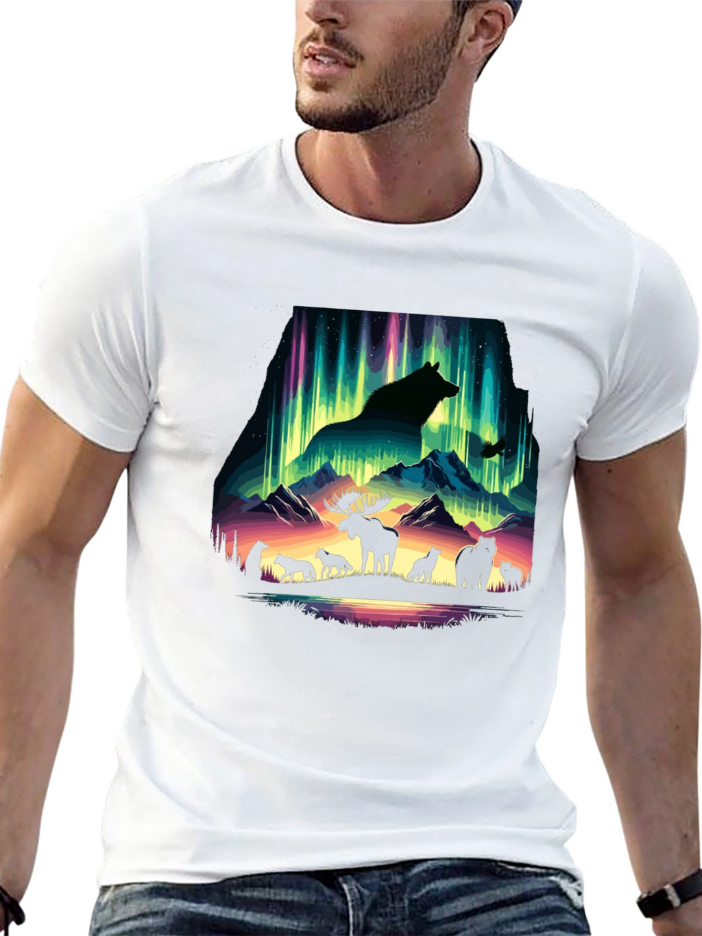 Aurora Animal Silhouette T-Shirt