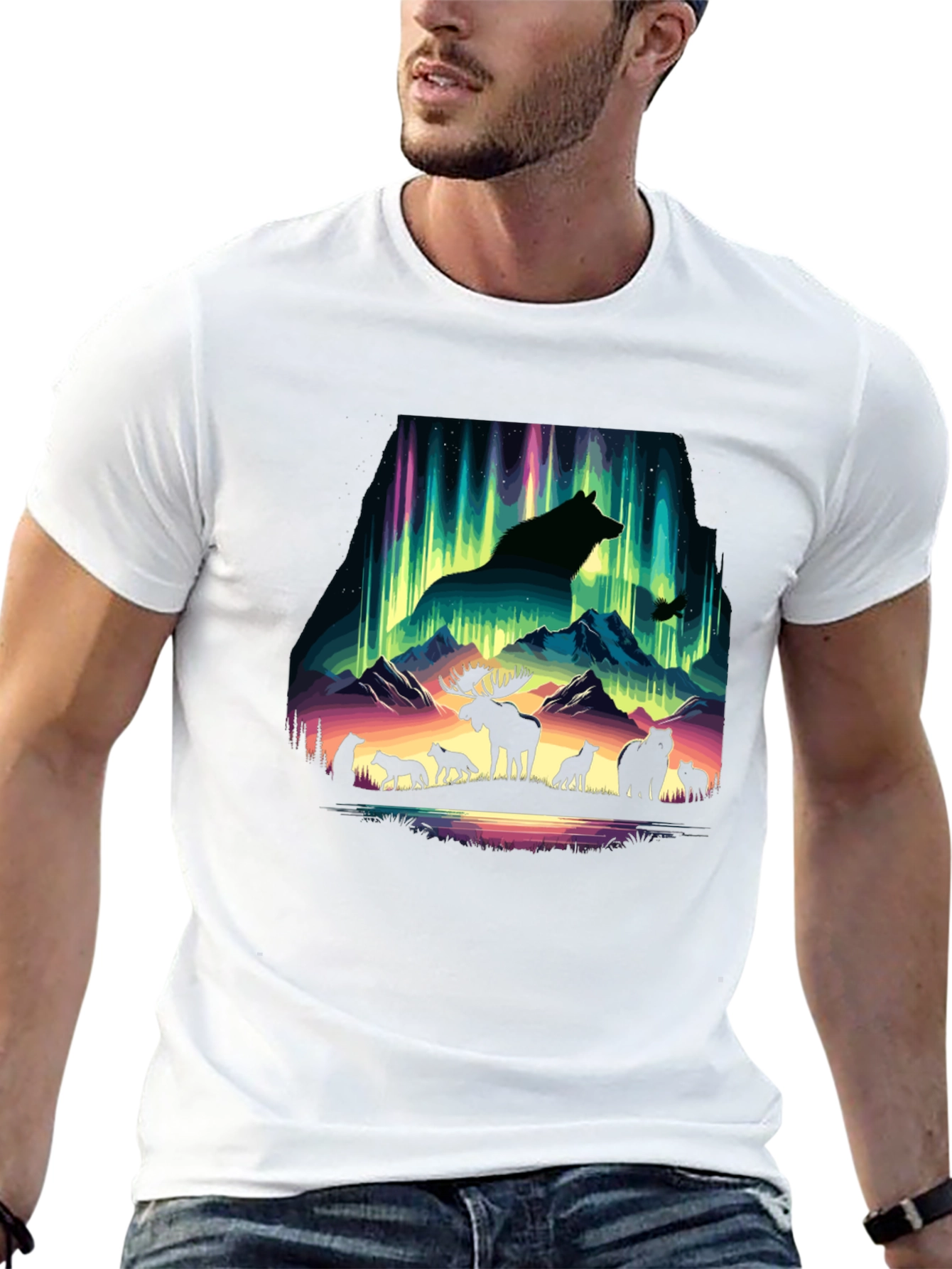 Aurora Animal Silhouette T-Shirt