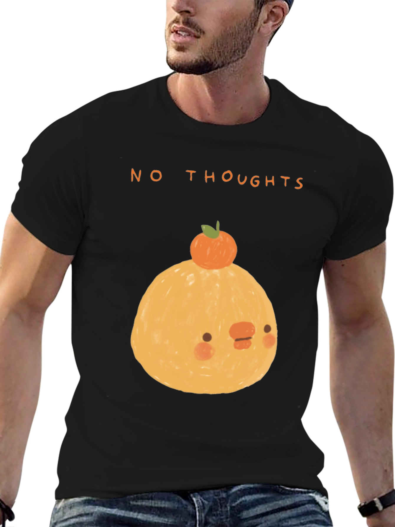 No Thoughts Graphic Tee - Cute Kawaii Style