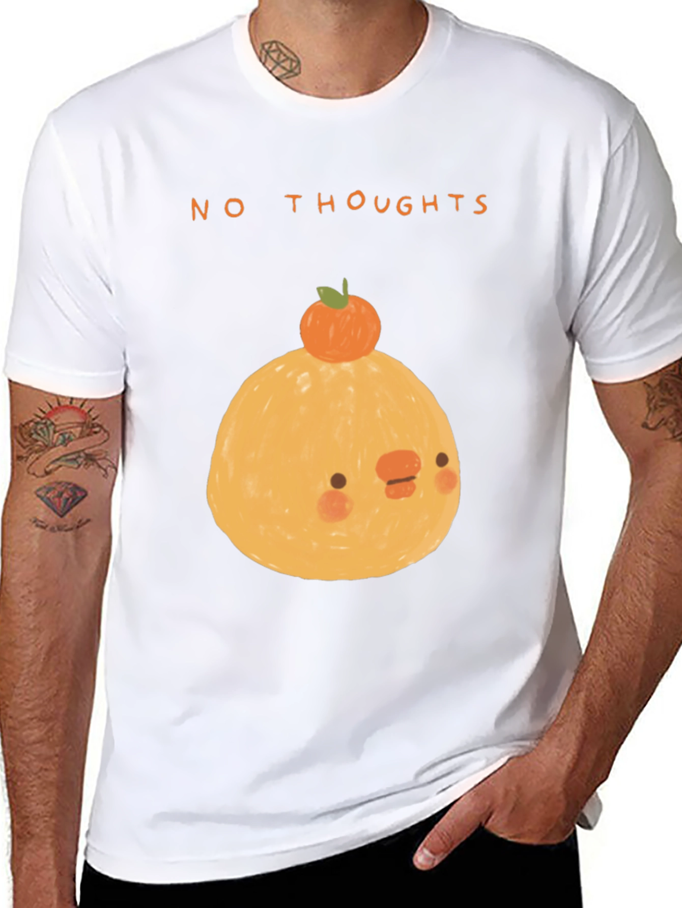No Thoughts Graphic Tee - Cute Kawaii Style