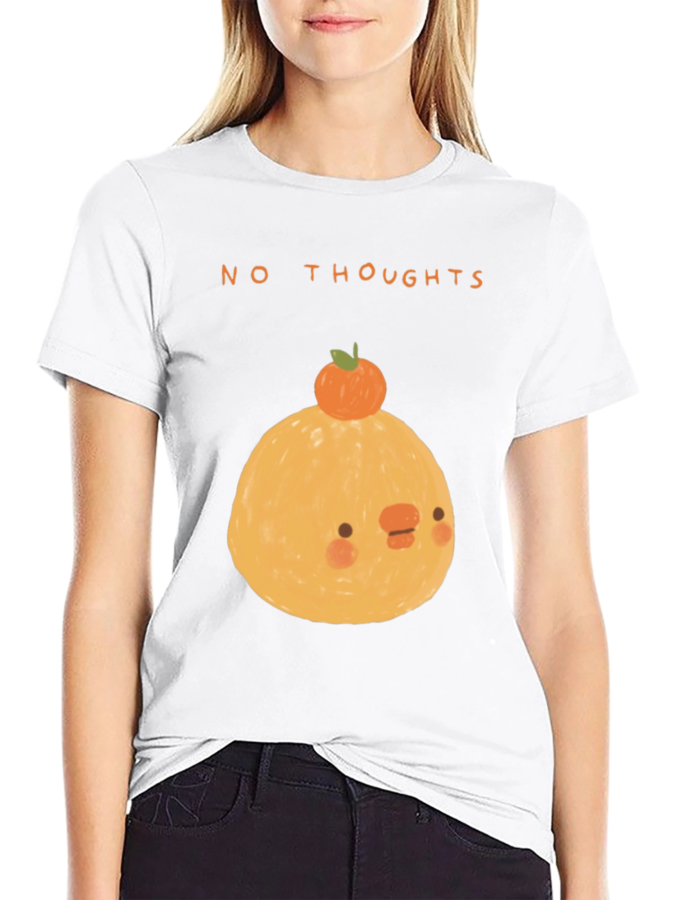 No Thoughts Graphic Tee - Cute Kawaii Style
